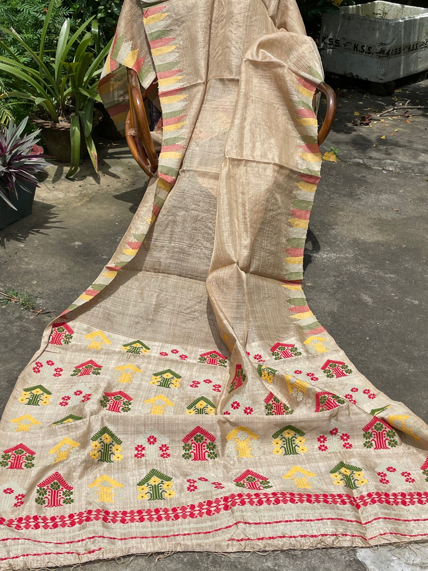 Authentic Muga Silk handloom Saree from Assam