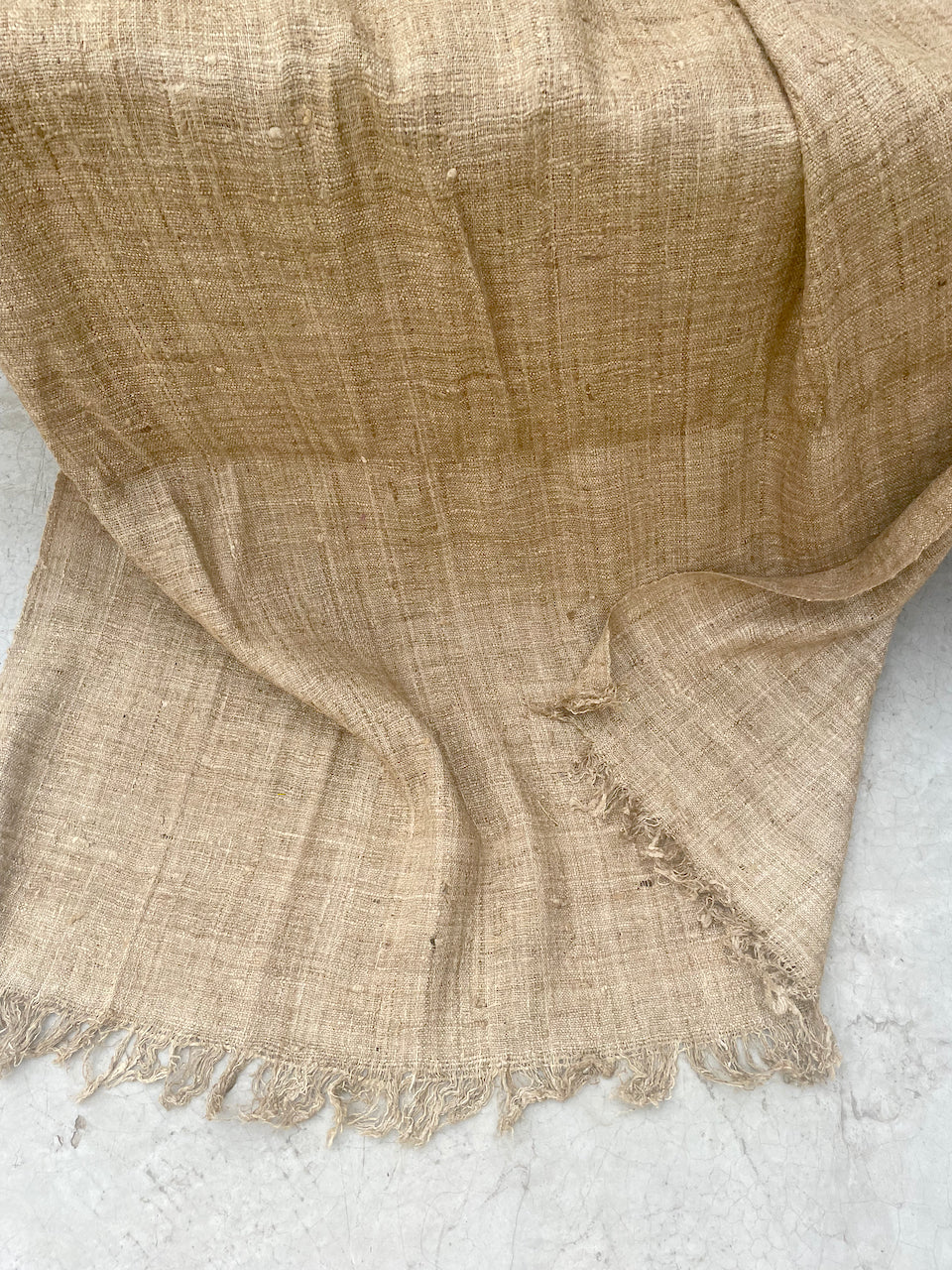 Handwoven Muga Ghicha Silk Yardage / Fabric Width 36"