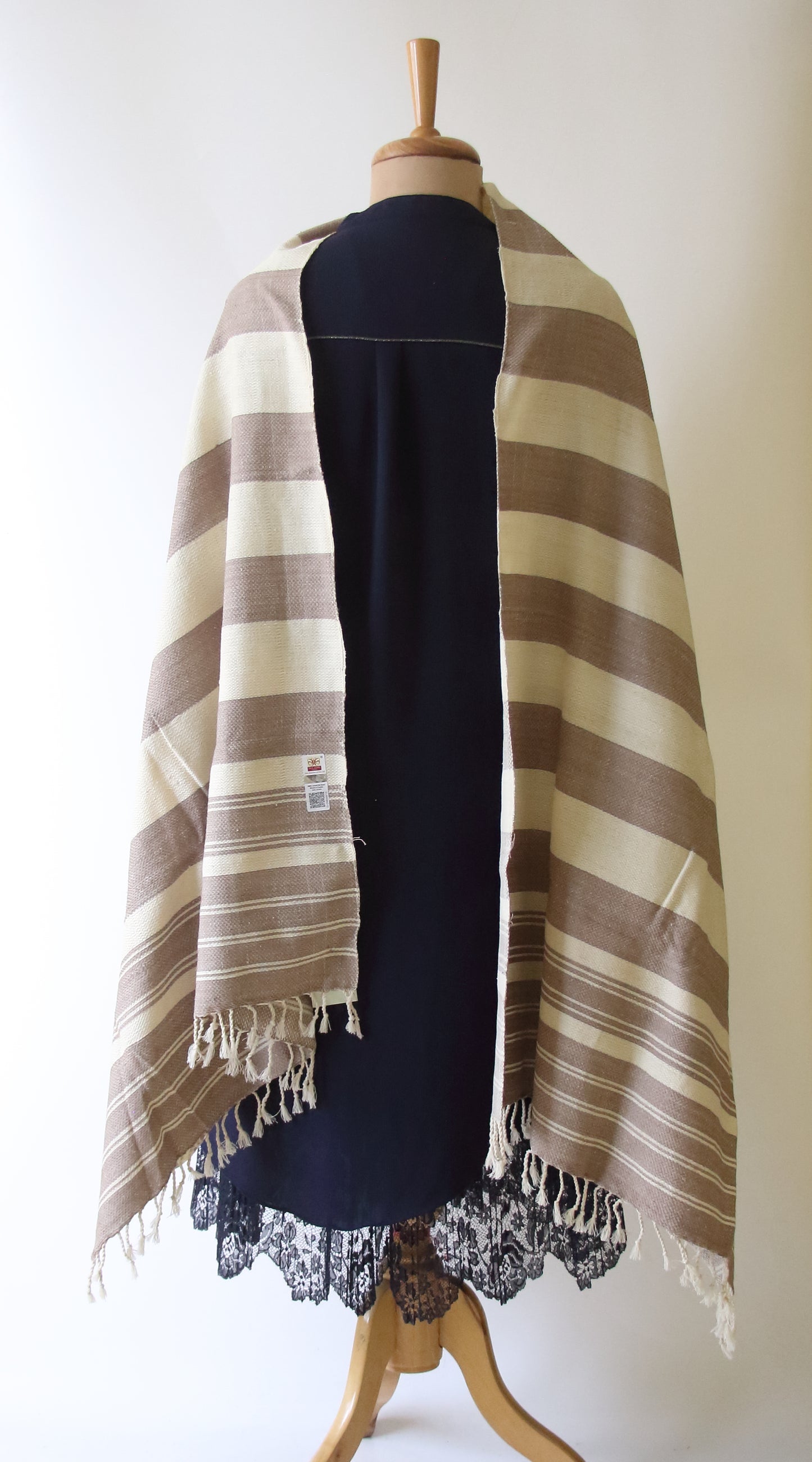 Textured Twill Handwoven Eri Silk Shawl from Assam