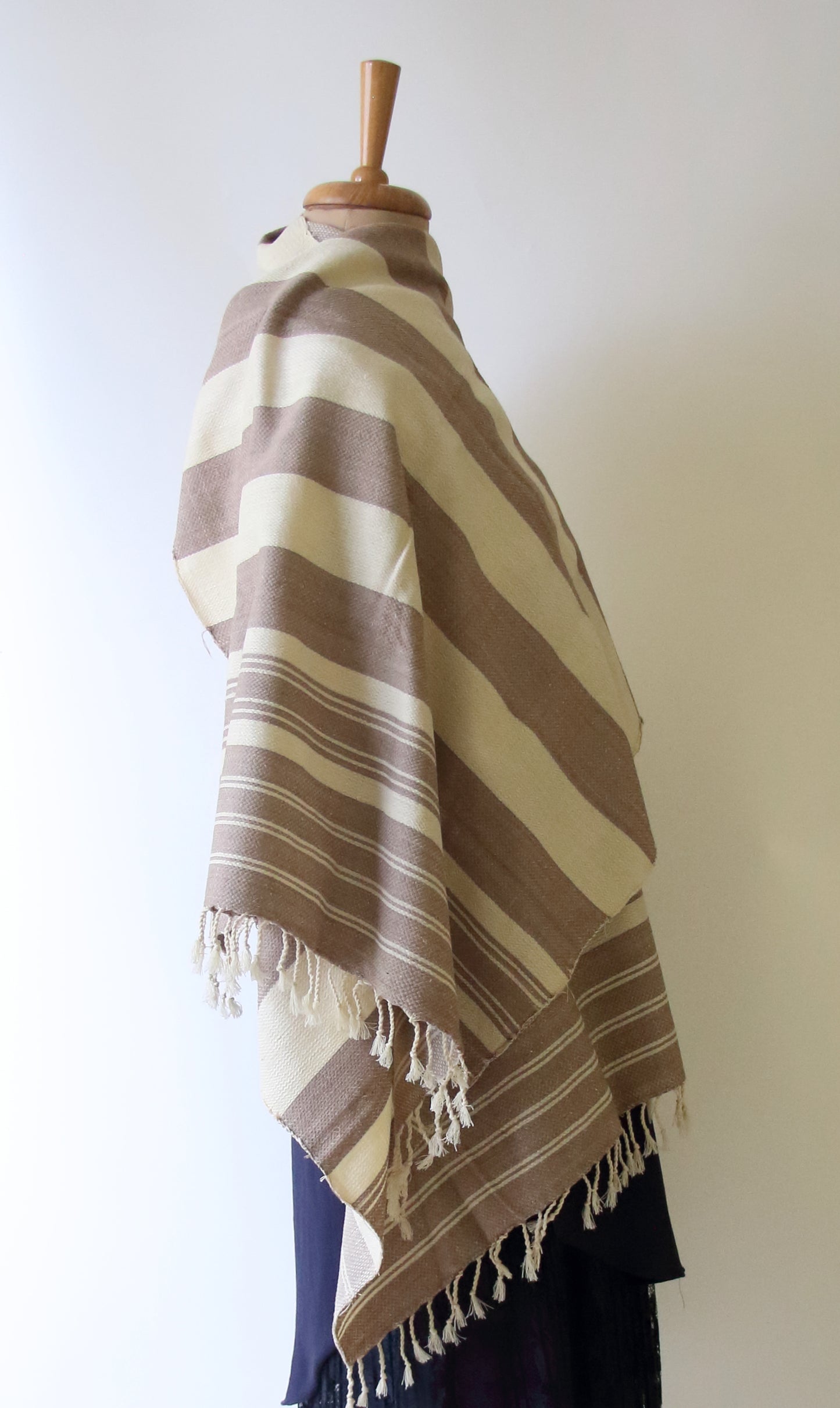 Textured Twill Handwoven Eri Silk Shawl from Assam