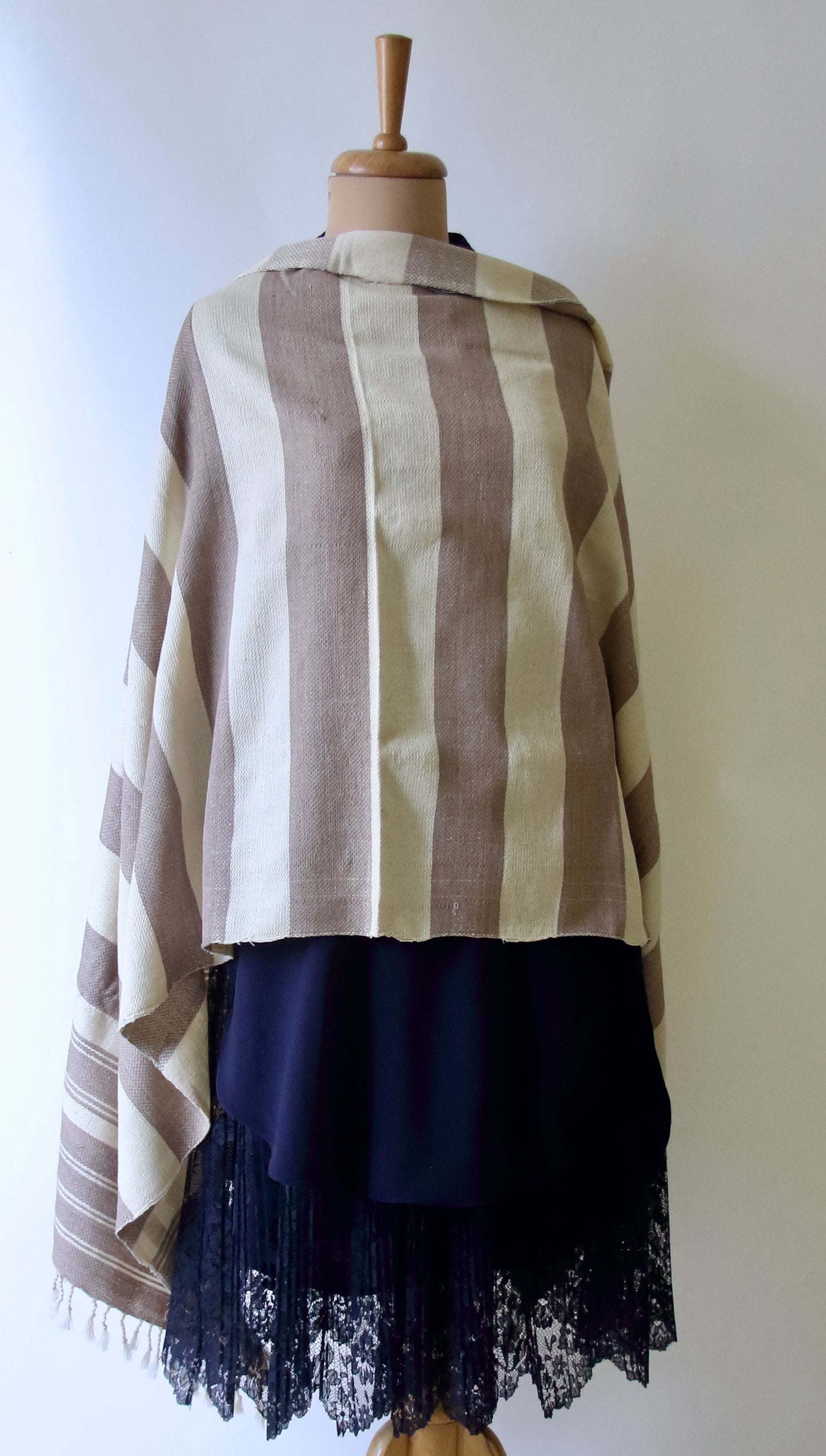 Textured Twill Handwoven Eri Silk Shawl from Assam