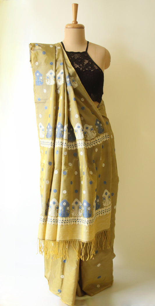 Handloom Modal by Silk Saree from Assam
