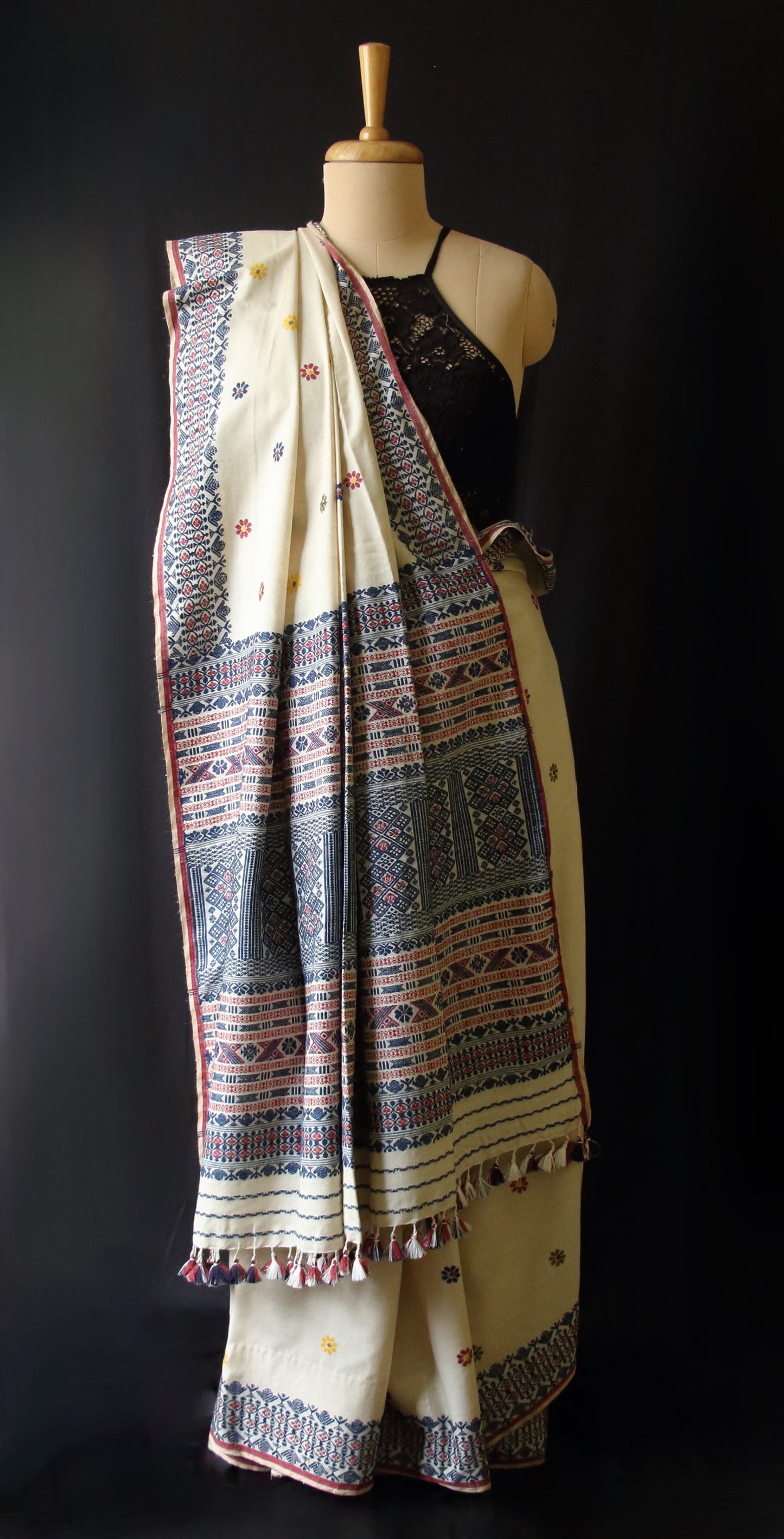 Natural Soft Brown Eri Silk Handloom Saree from Assam