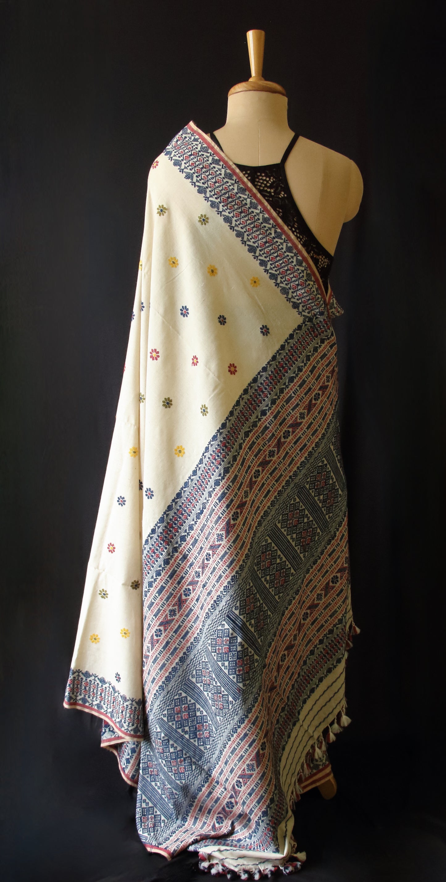 Natural Soft Brown Eri Silk Handloom Saree from Assam