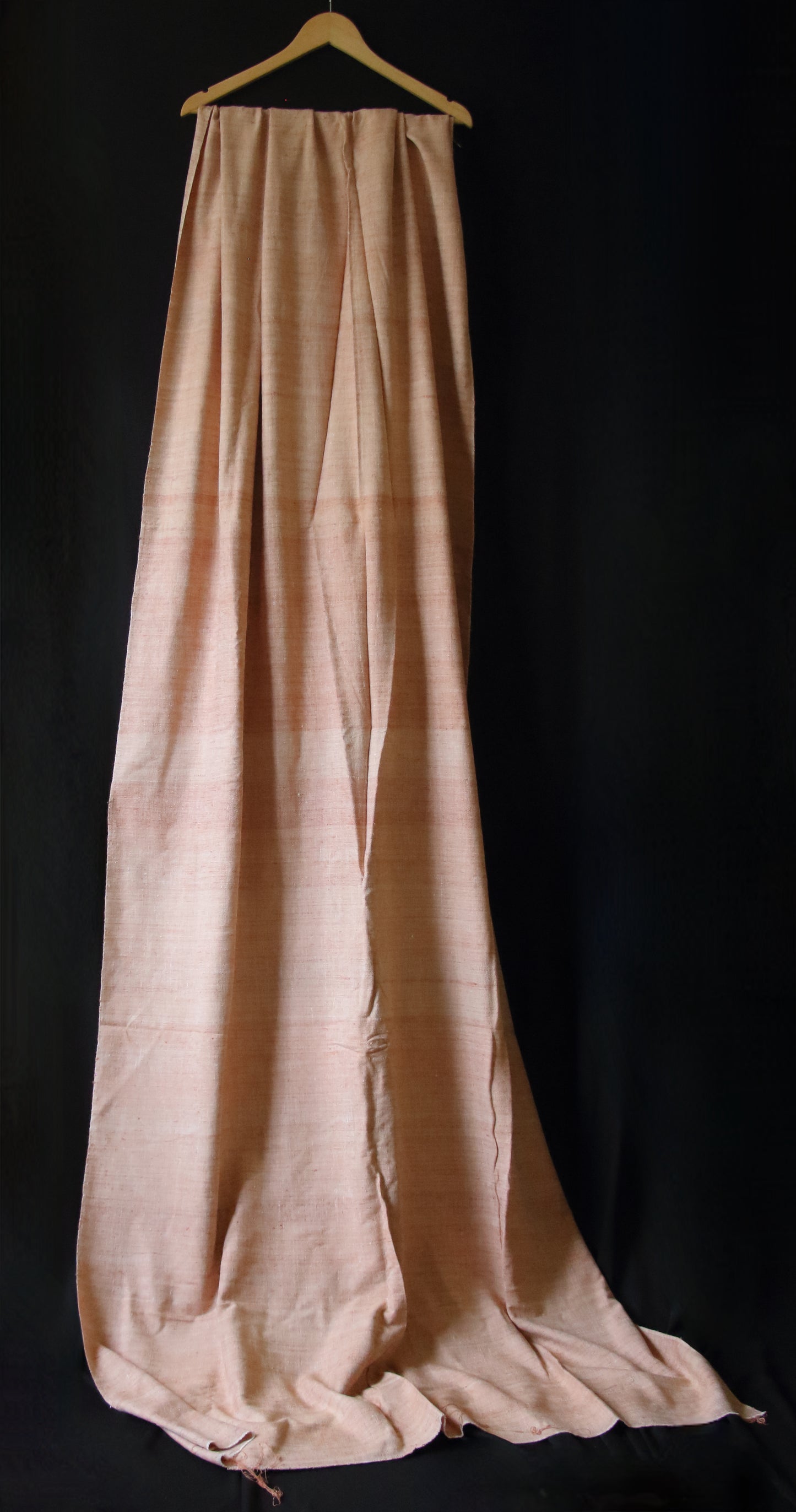 Handwoven Twill Weave Natural dyed Hundred percent Eri Silk / Ahimsa silk by yard.