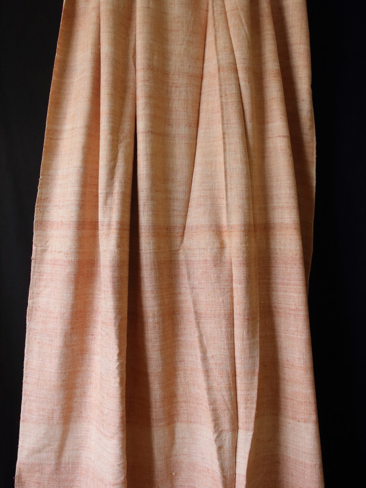 Handwoven Twill Weave Natural dyed Hundred percent Eri Silk / Ahimsa silk by yard.