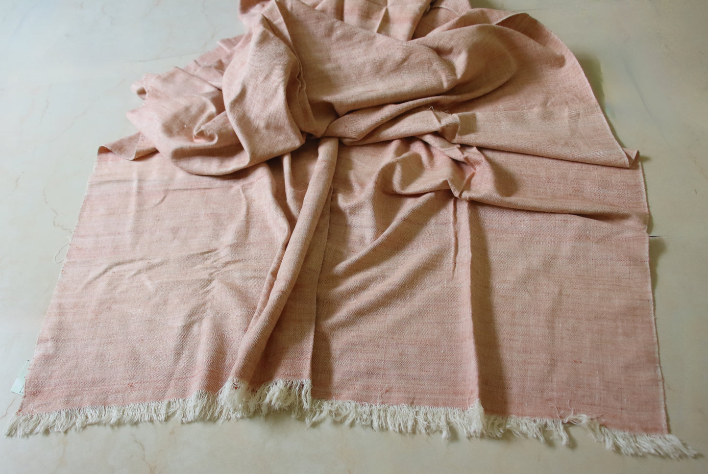 Handwoven Twill Weave Natural dyed Hundred percent Eri Silk / Ahimsa silk by yard.
