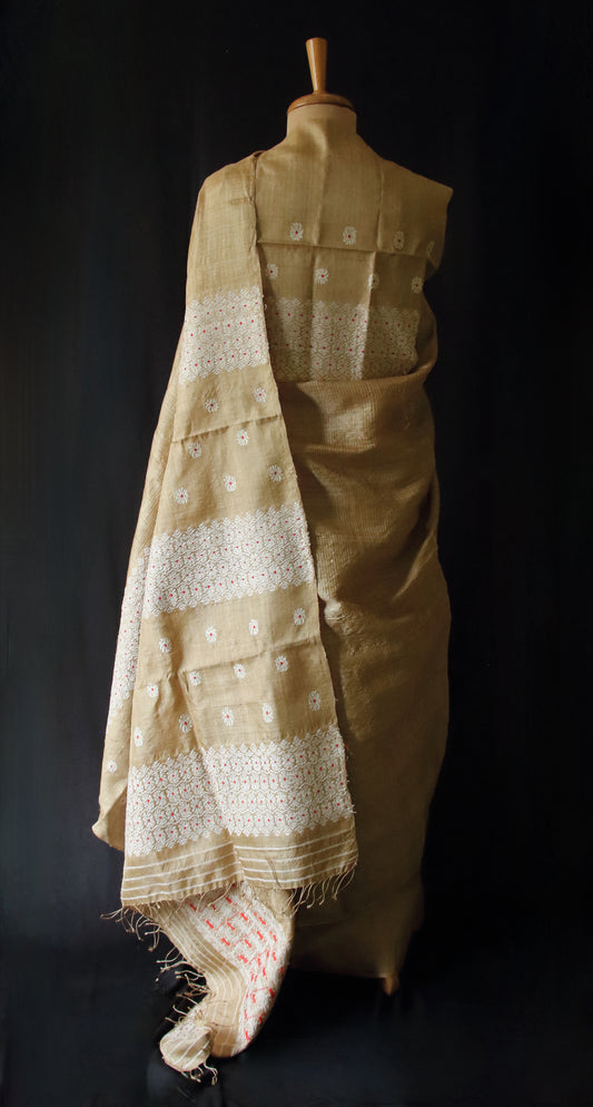 Muga Silk handloom Saree from Assam