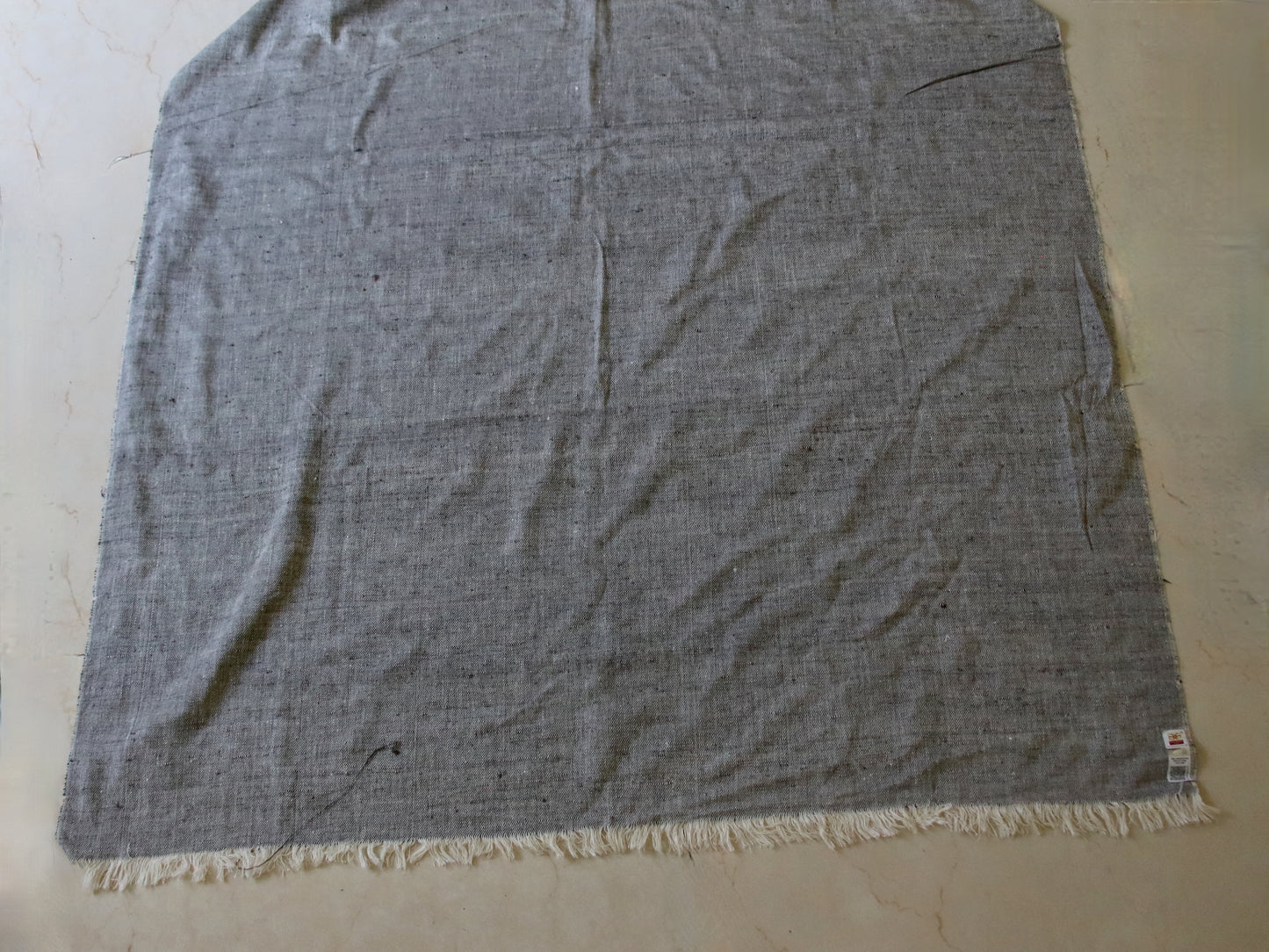 Handwoven Twill Weave Natural dyed Hundred percent Eri Silk  - 2.5  Meters