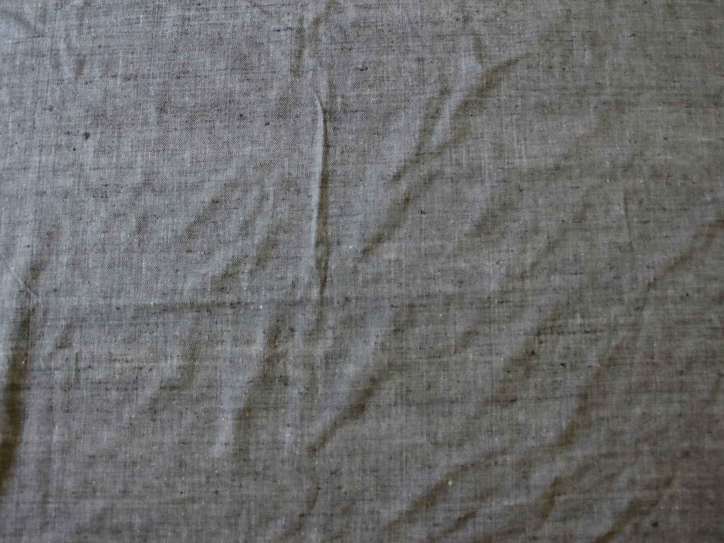 Handwoven Twill Weave Natural dyed Hundred percent Eri Silk  - 2.5  Meters
