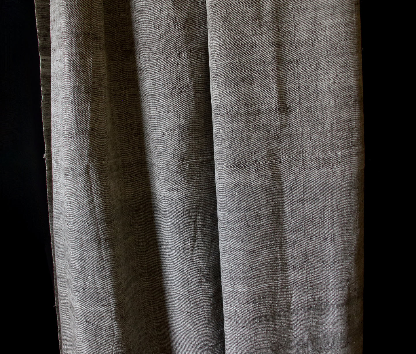 Handwoven Twill Weave Natural dyed Hundred percent Eri Silk  - 2.5  Meters