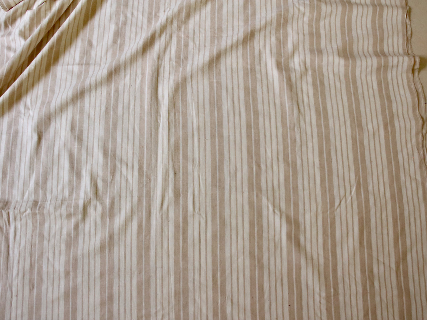 Handloom Eri Silk Stripe Fabric by the Yard - 42"