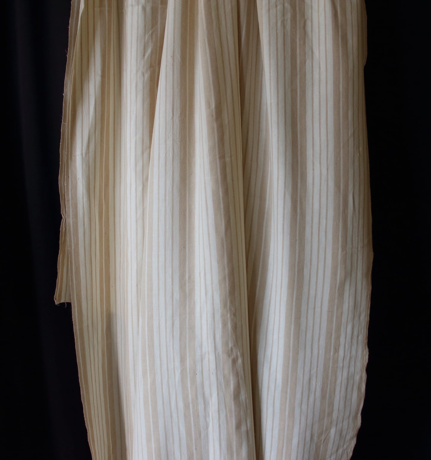 Handloom Eri Silk Stripe Fabric by the Yard - 42"