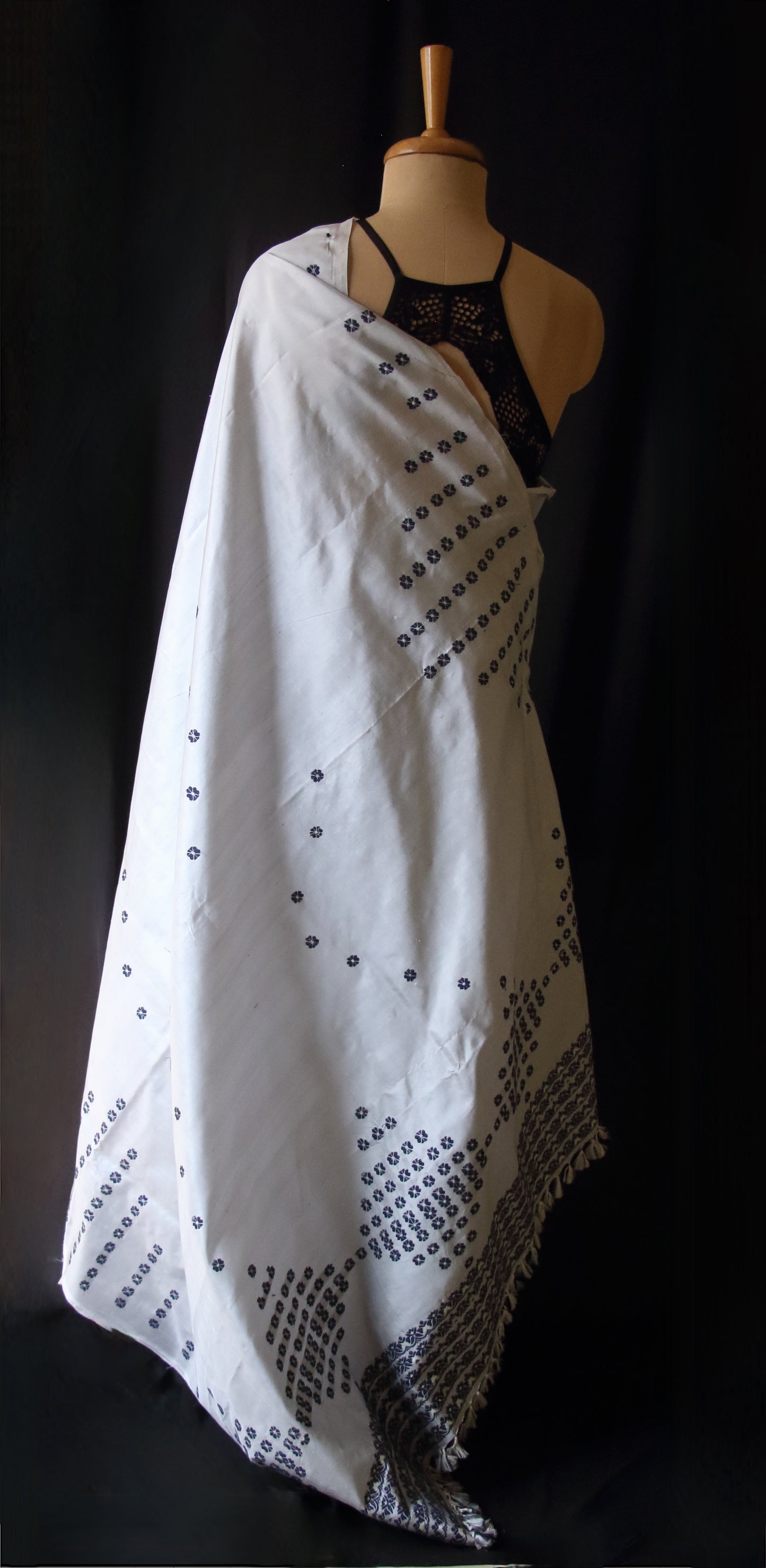 Soft Grey Colour Handloom Silk Saree from Assam