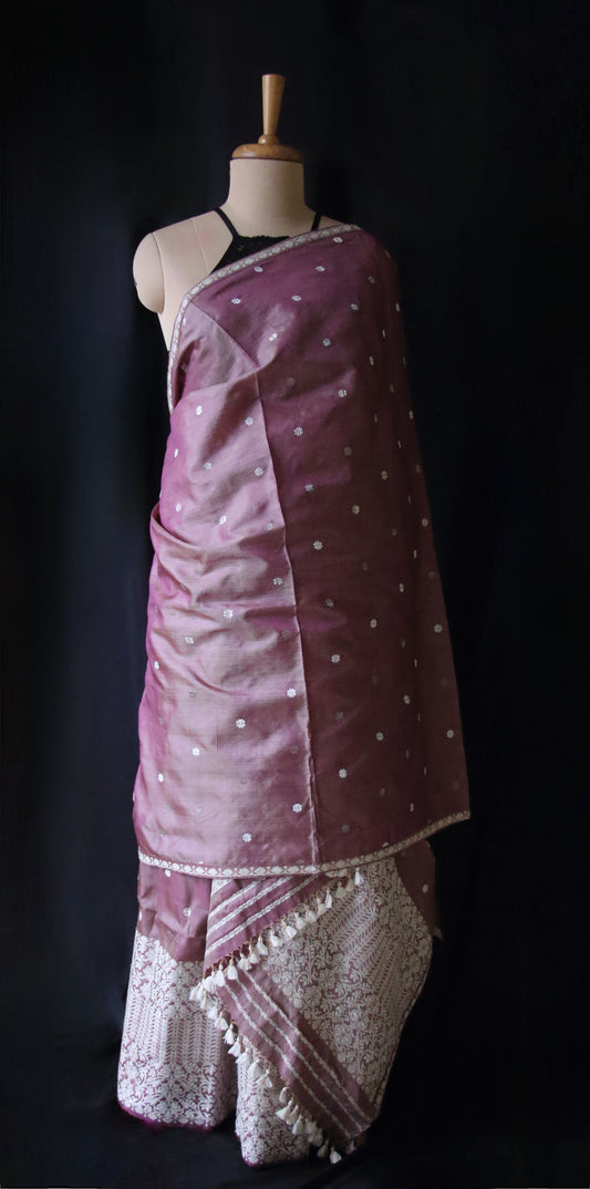 Handloom Traditional Silk  Mekhela Chador Set