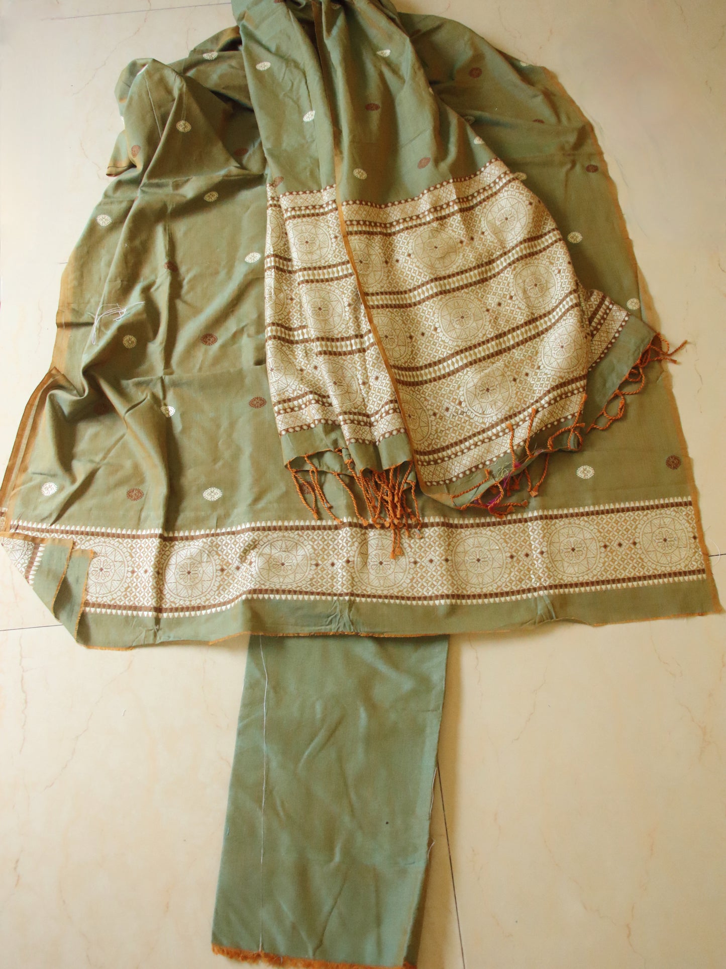 Assam Design Handloom Cotton Kurta Sets