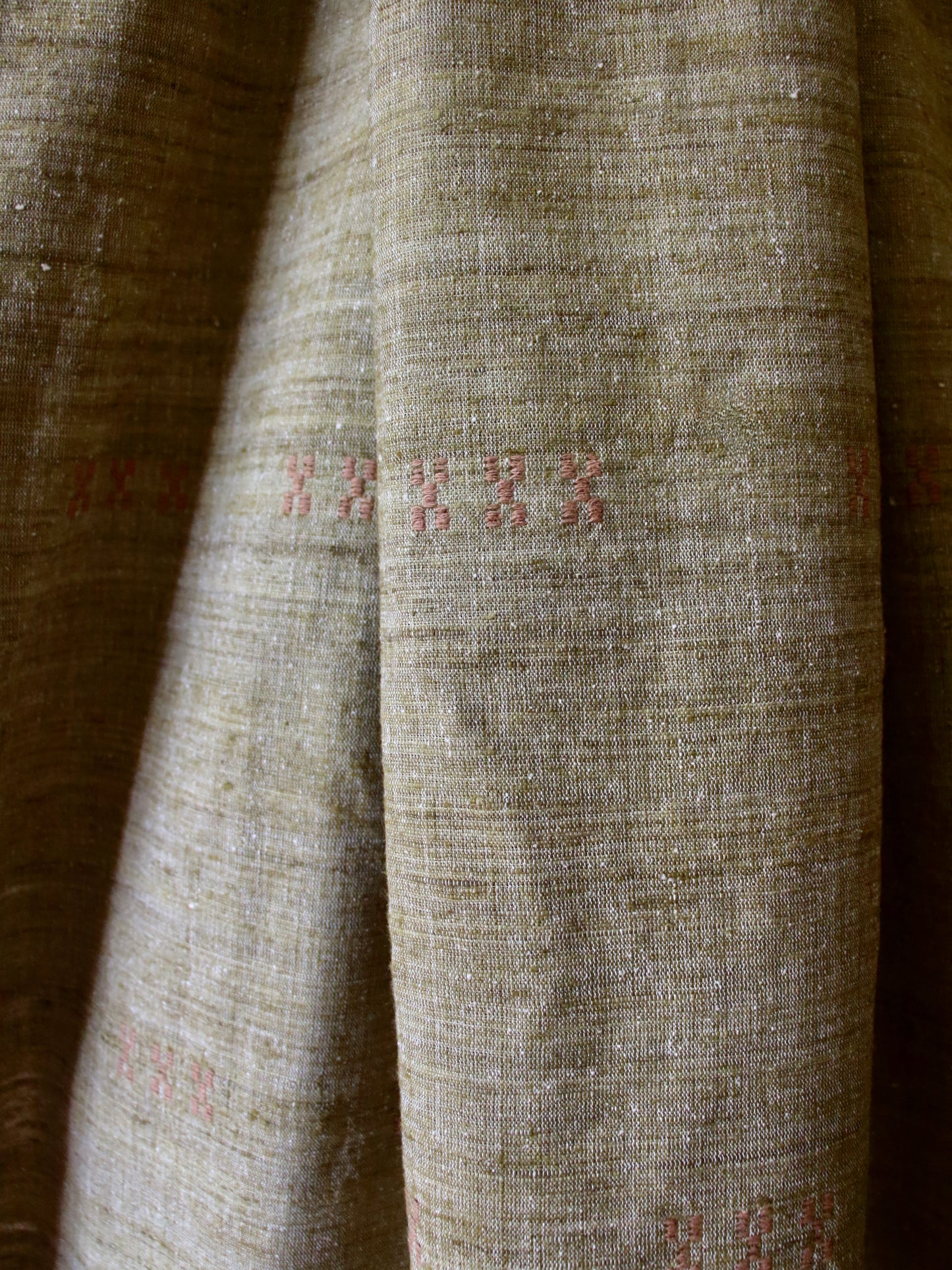 Handwoven / Handspun Yarns /Natural Dyed  Extra Large Eri Silk Shawl from Assam