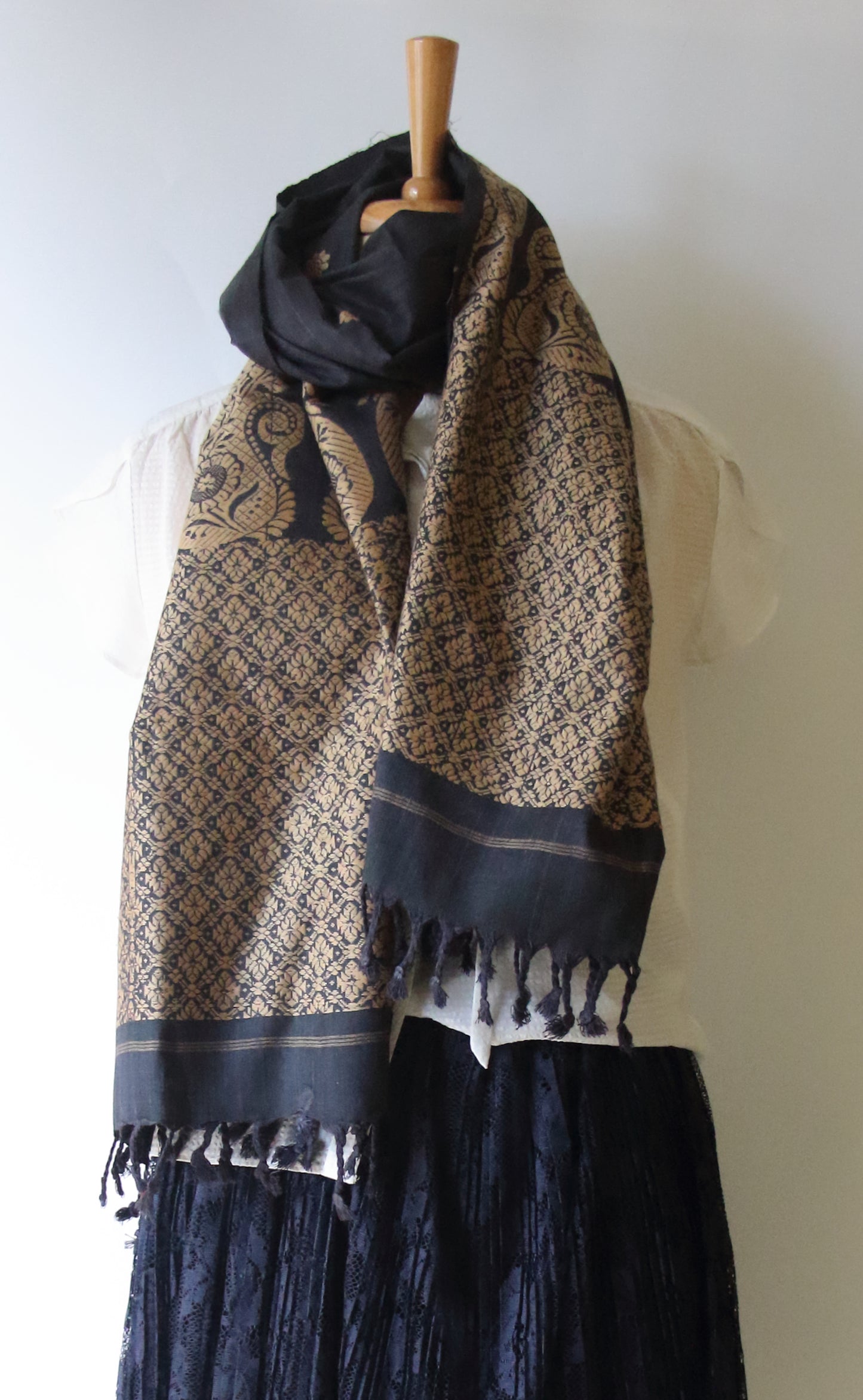 Eri Silk Handwoven Scarf from Assam