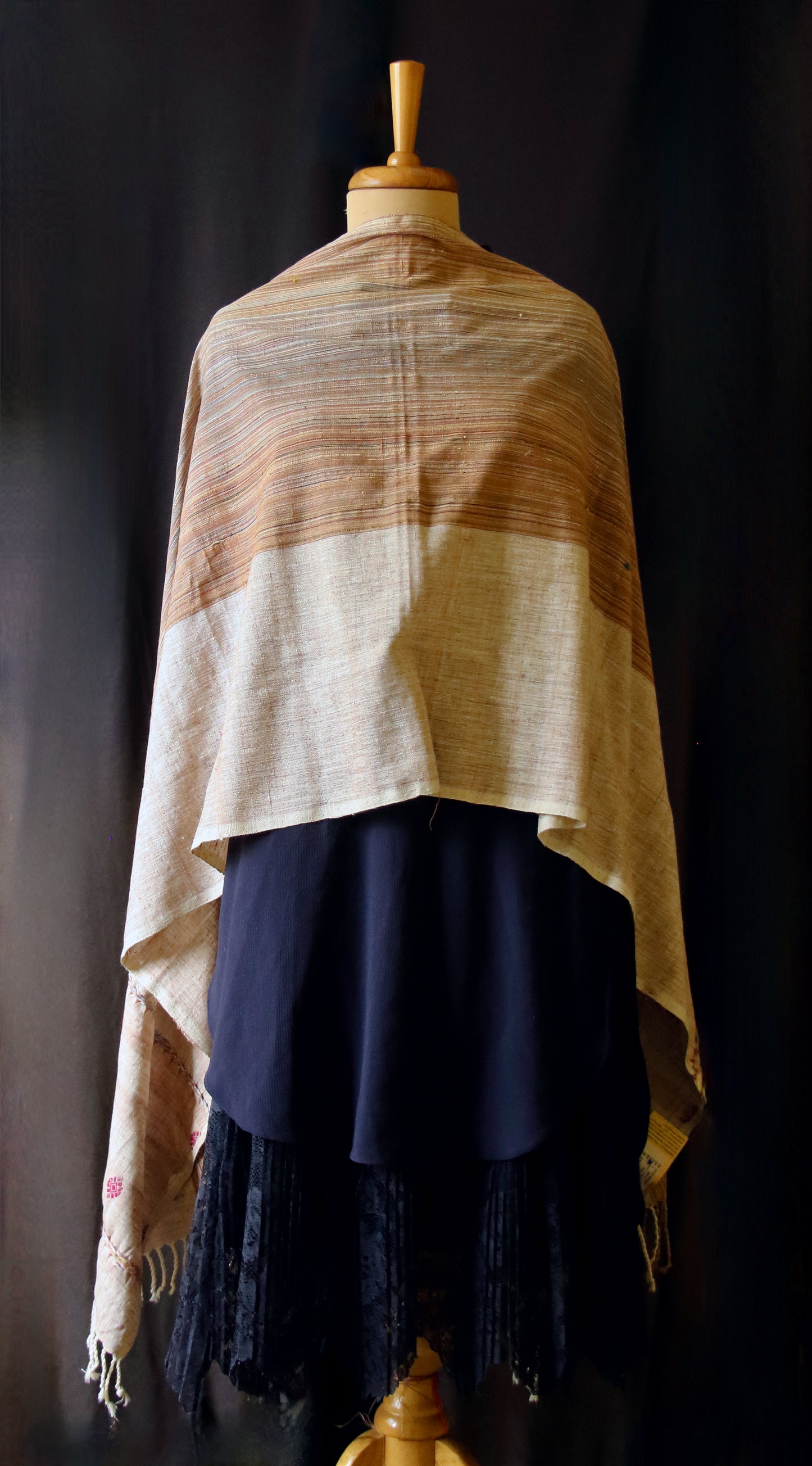 Natural Dyed Eri Silk Handwoven Scarf from Assam