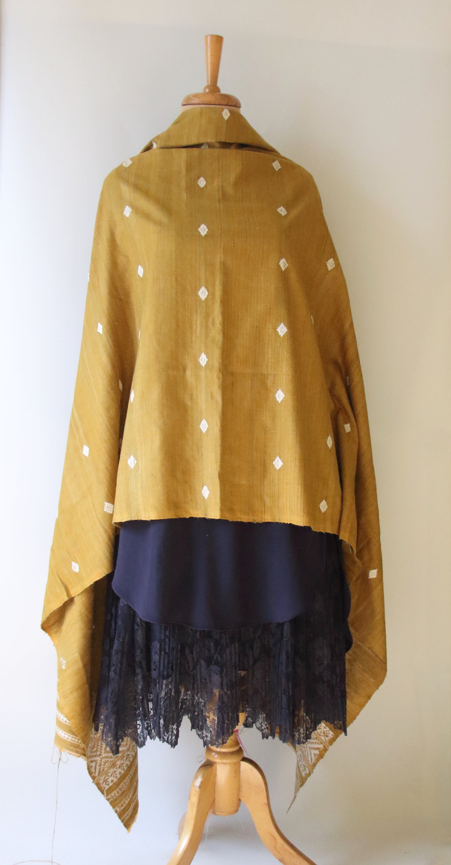 Handwoven Natural Dyed Cotton Eri Silk Shawl from Assam (Copy)