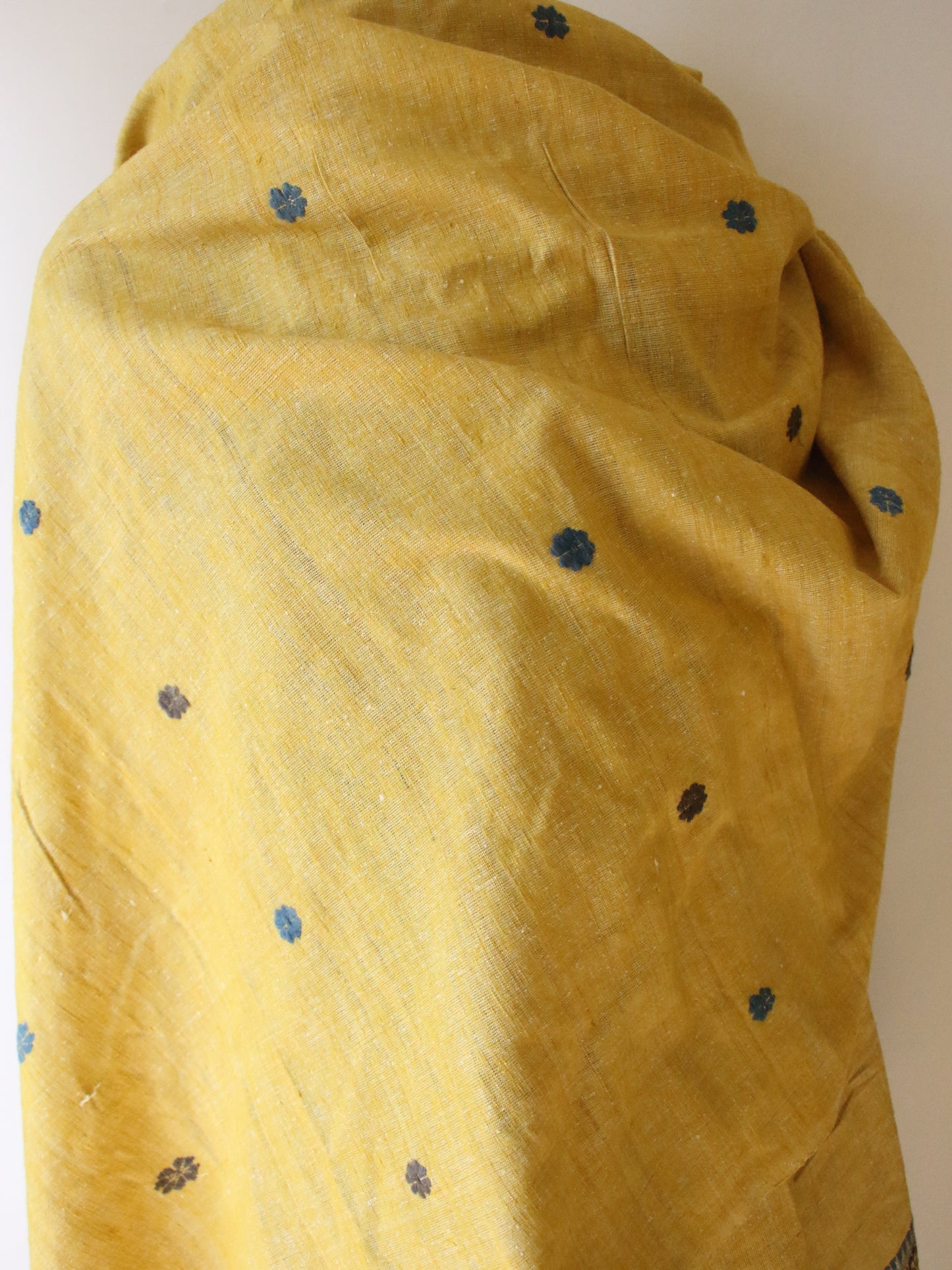 Handwoven Natural Dyed  Extra Large Eri Silk Shawl from Assam