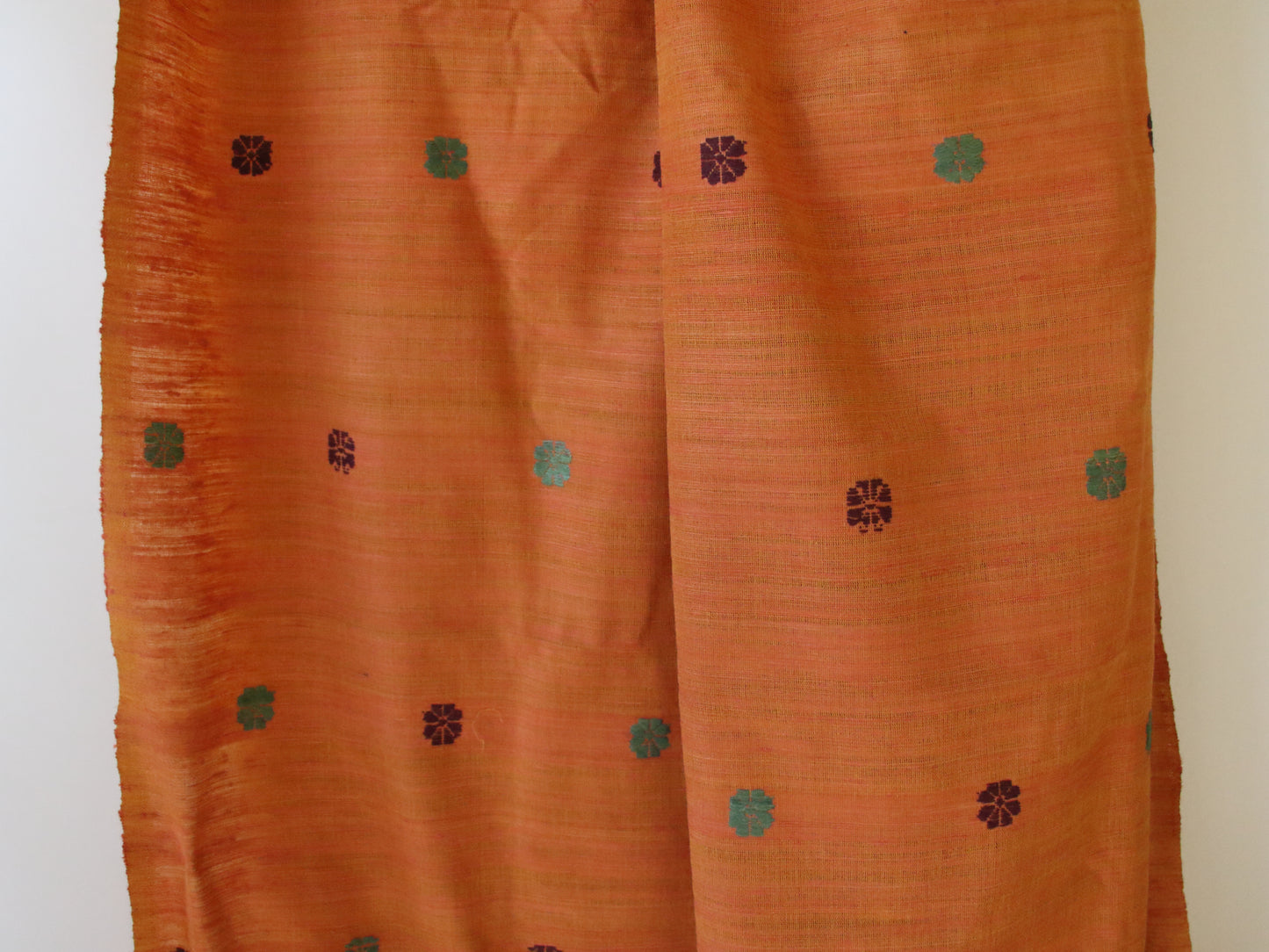 Handwoven Natural Dyed Cotton Eri Silk Shawl from Assam