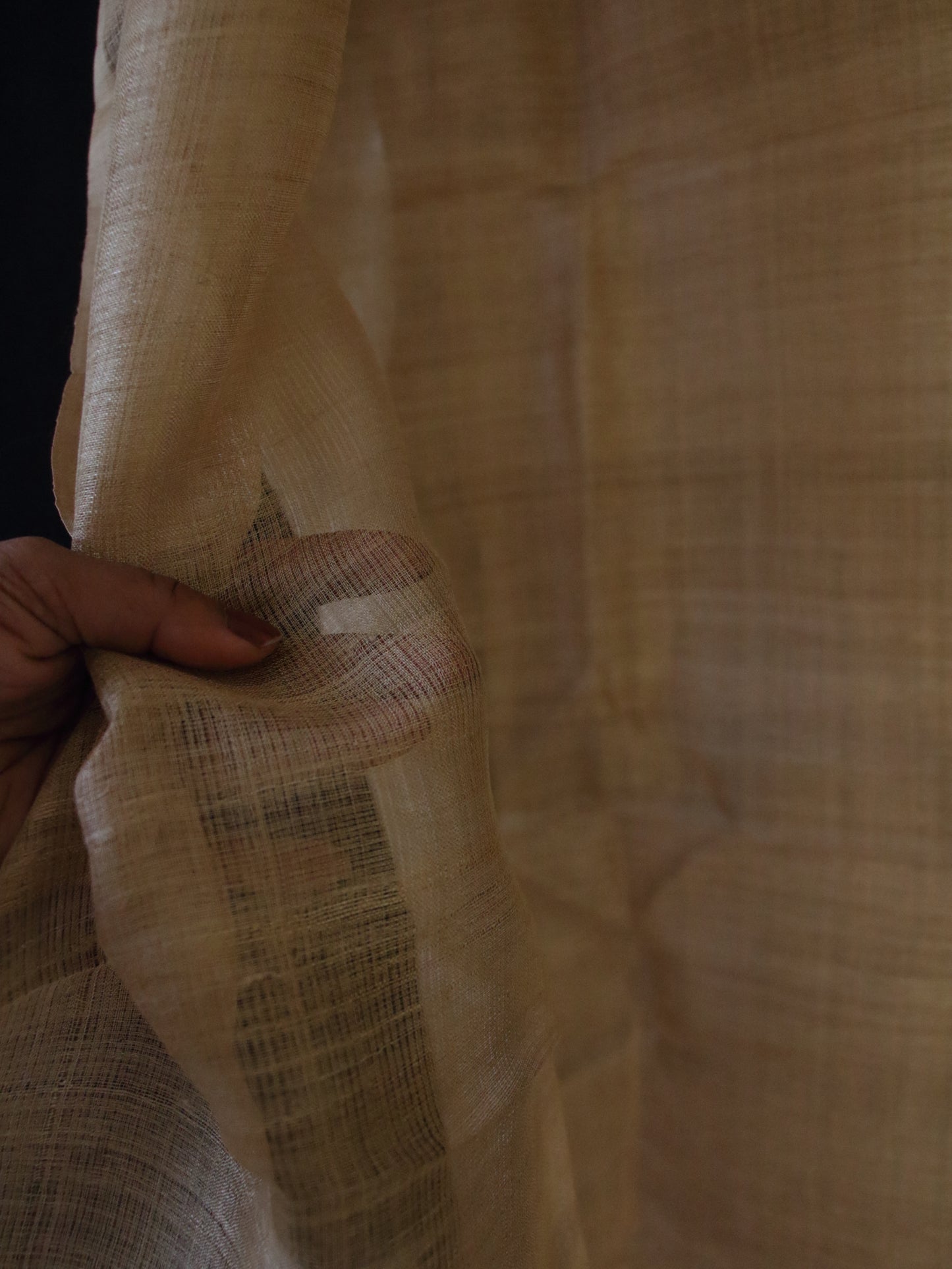 Hundred Percent Muga Silk Fabric - 2 .10 Meter