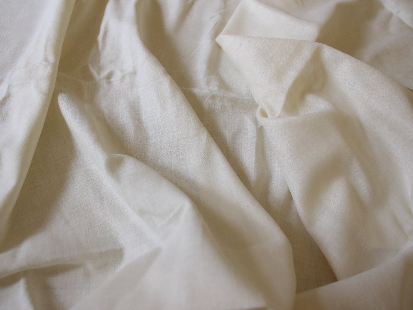 Handloom Eri Silk Fabric. - Diamond Patterned Self Design