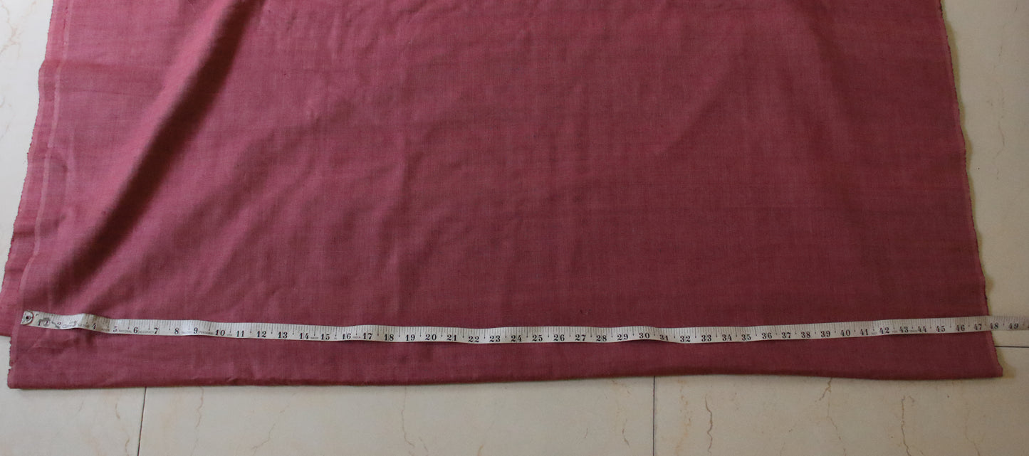 Natural dyed  Handwoven Cotton by  Eri Silk Fabric - 45" Width