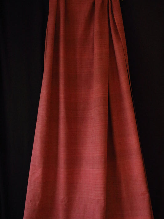 Natural dyed  Handwoven Cotton by  Eri Silk Fabric - 45" Width