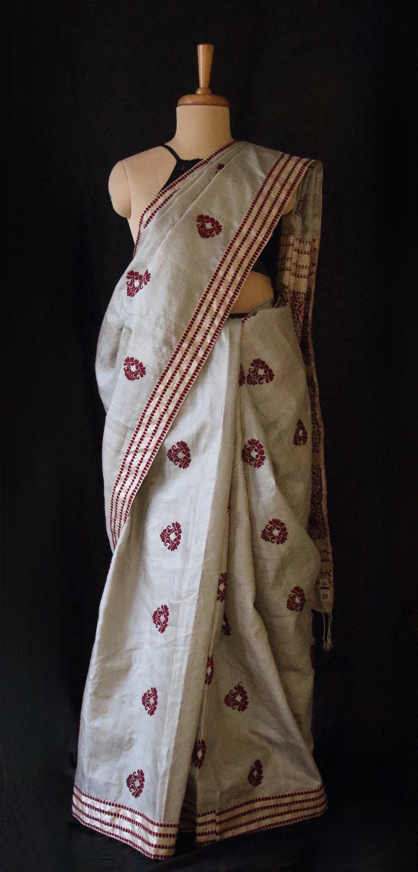 Handloom Tassar Silk Saree from Assam