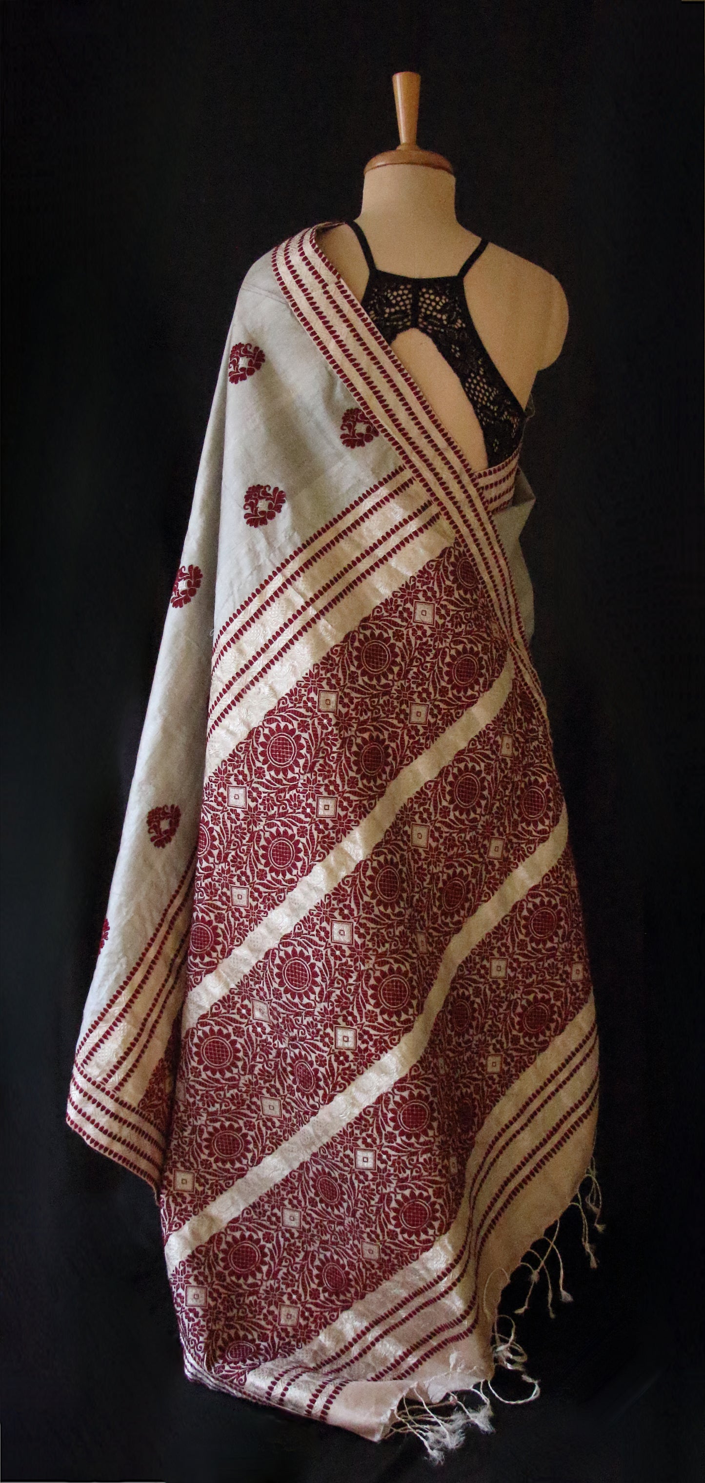 Handloom Tassar Silk Saree from Assam