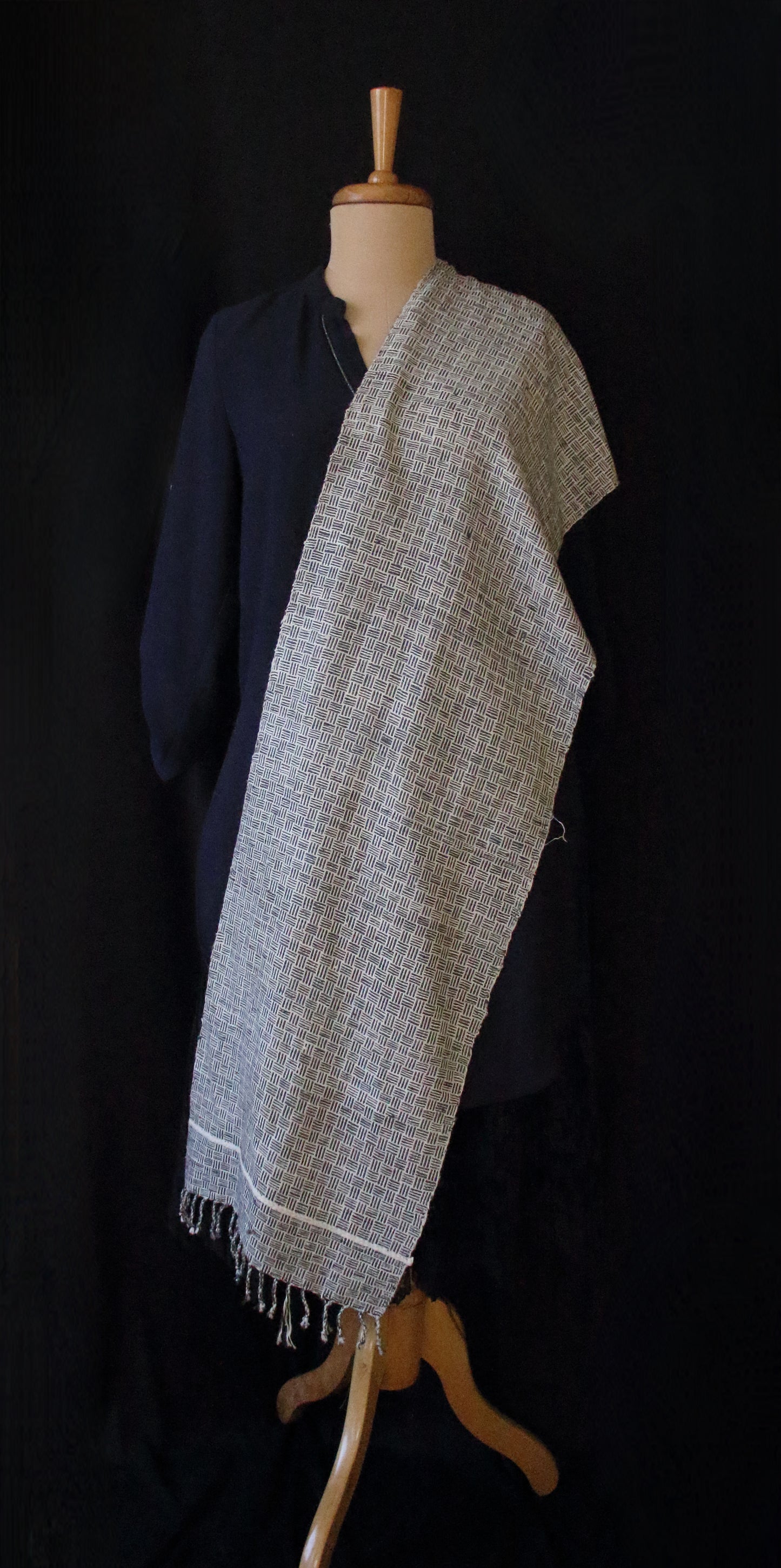 Eri Silk / Natural Dyed  Hand woven Muffler / Scarf from Assam