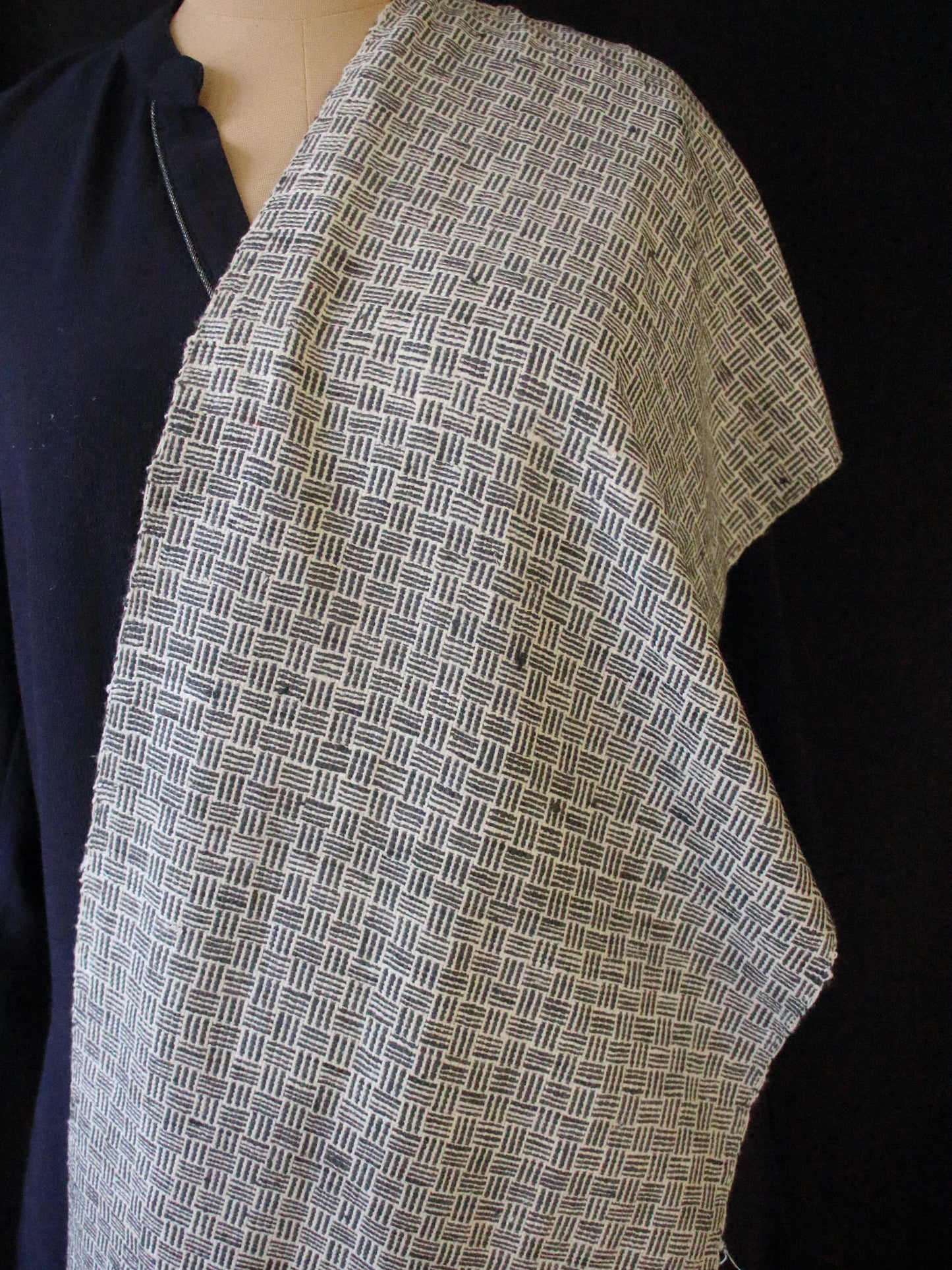 Eri Silk / Natural Dyed  Hand woven Muffler / Scarf from Assam