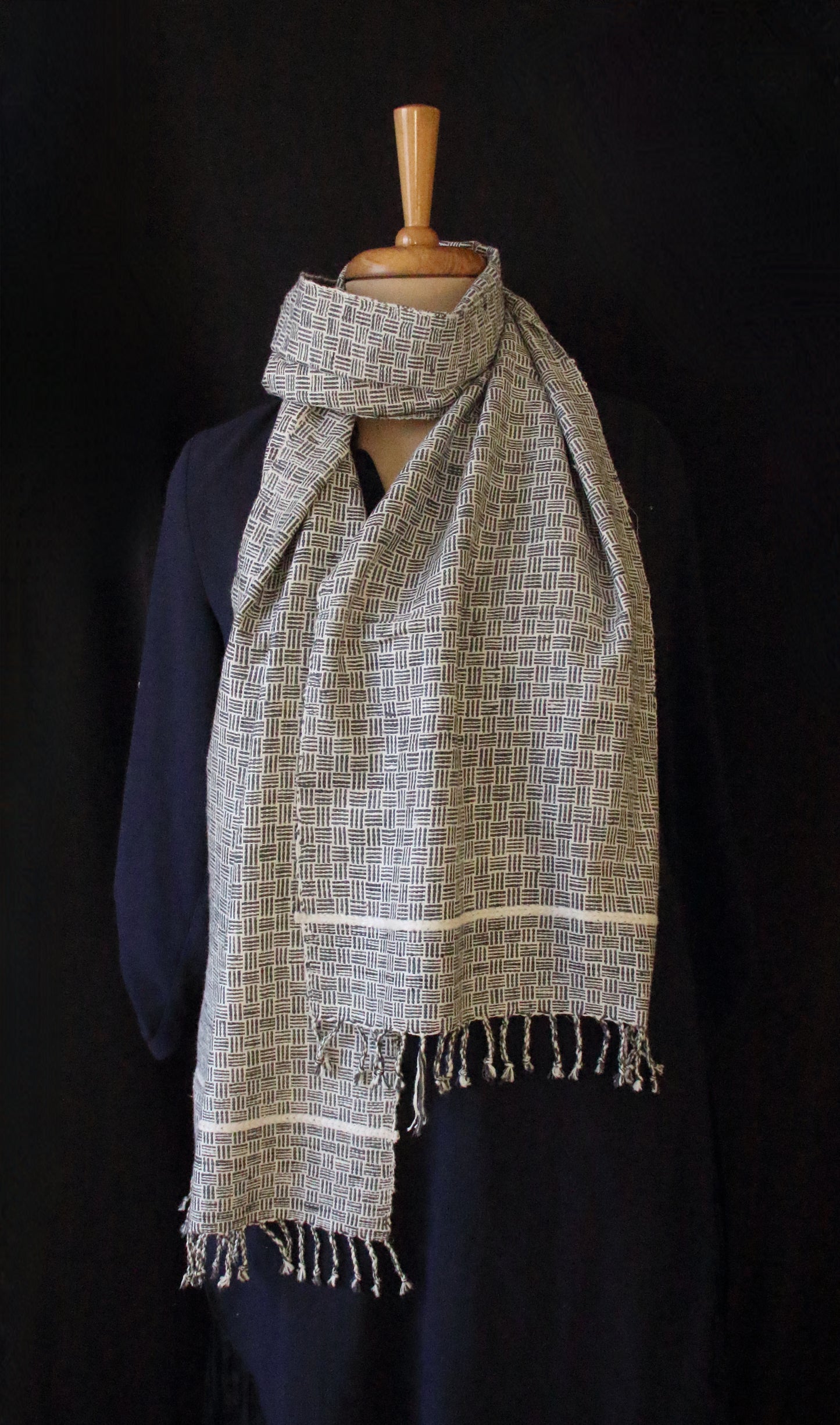 Eri Silk / Natural Dyed  Hand woven Muffler / Scarf from Assam