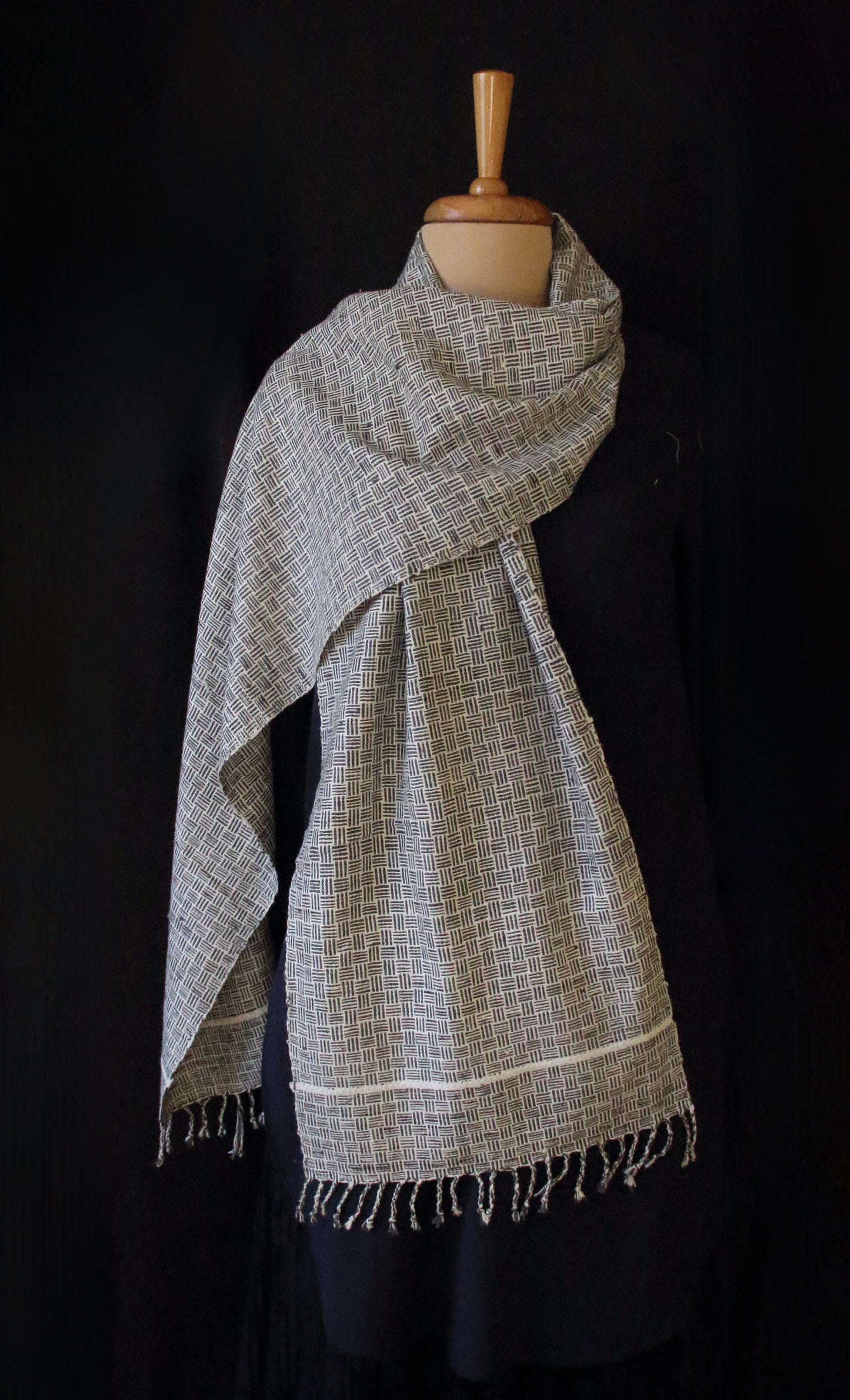 Eri Silk / Natural Dyed  Hand woven Muffler / Scarf from Assam