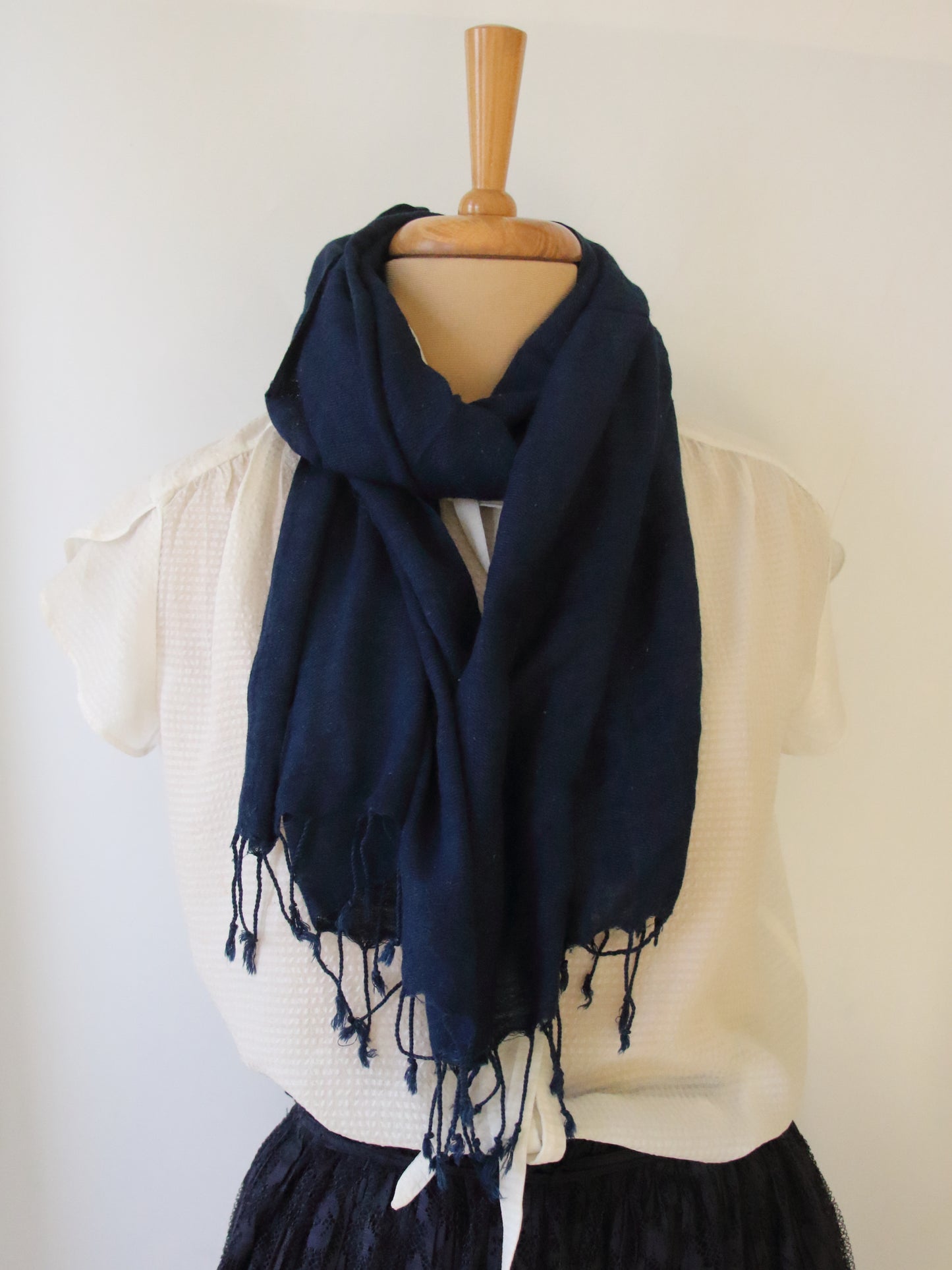 Eri Silk / Natural Dyed  Hand woven Muffler / Scarf from Assam