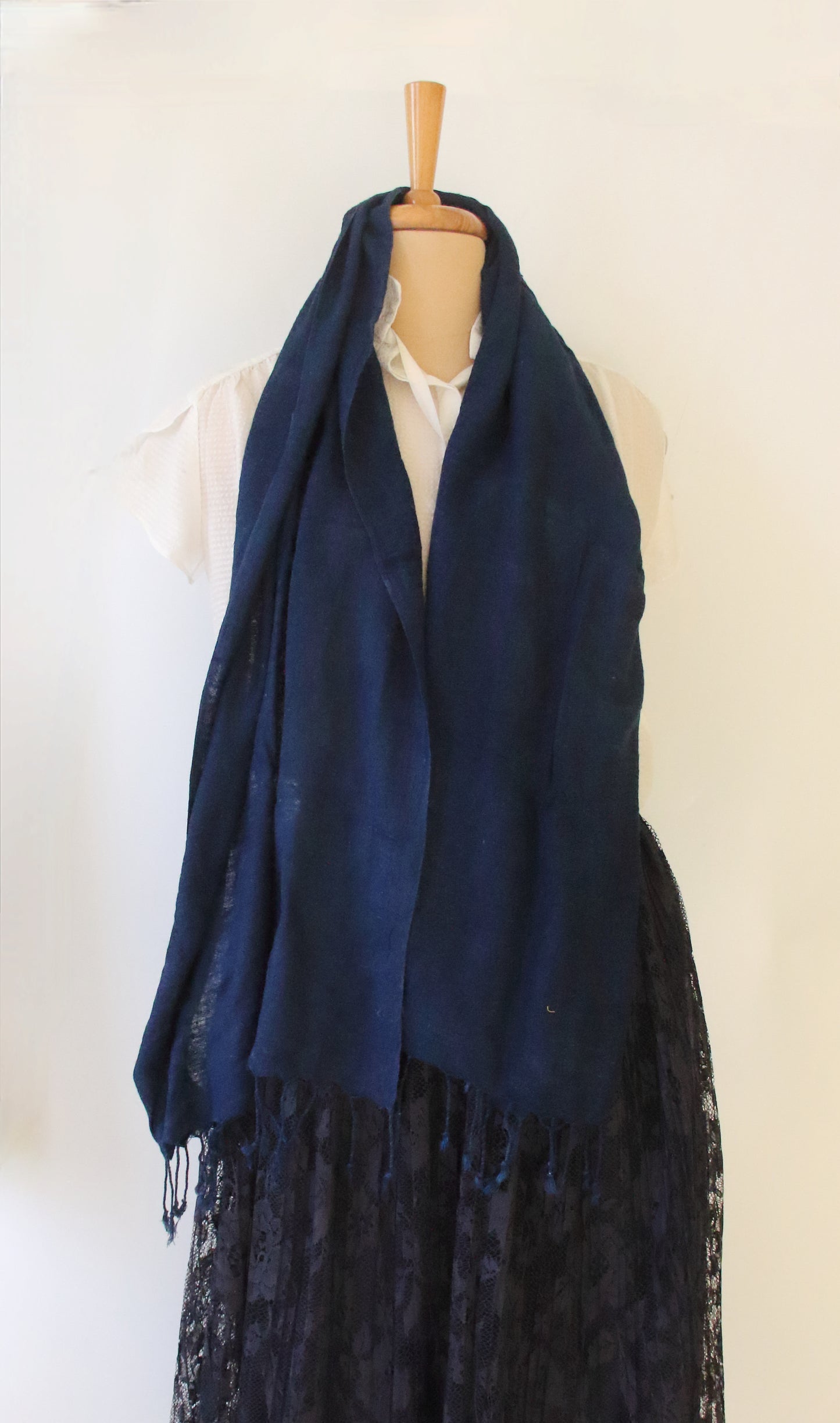 Eri Silk / Natural Dyed  Hand woven Muffler / Scarf from Assam