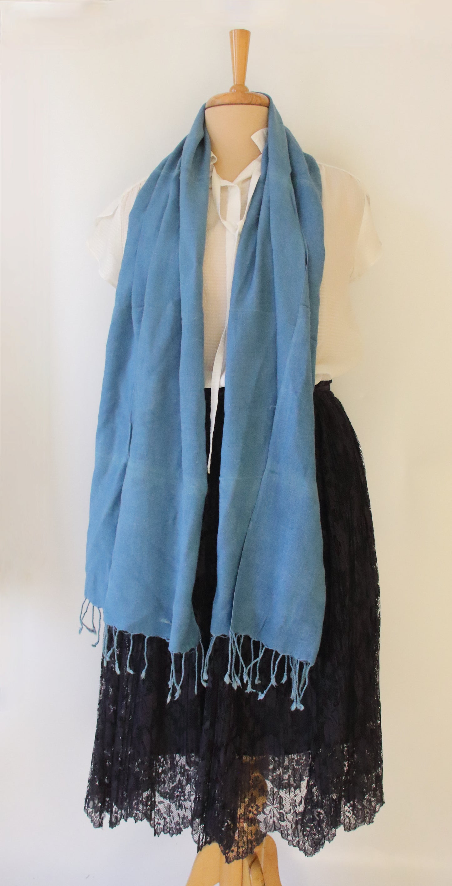 Eri Silk / Natural Dyed  Hand woven Muffler / Scarf from Assam