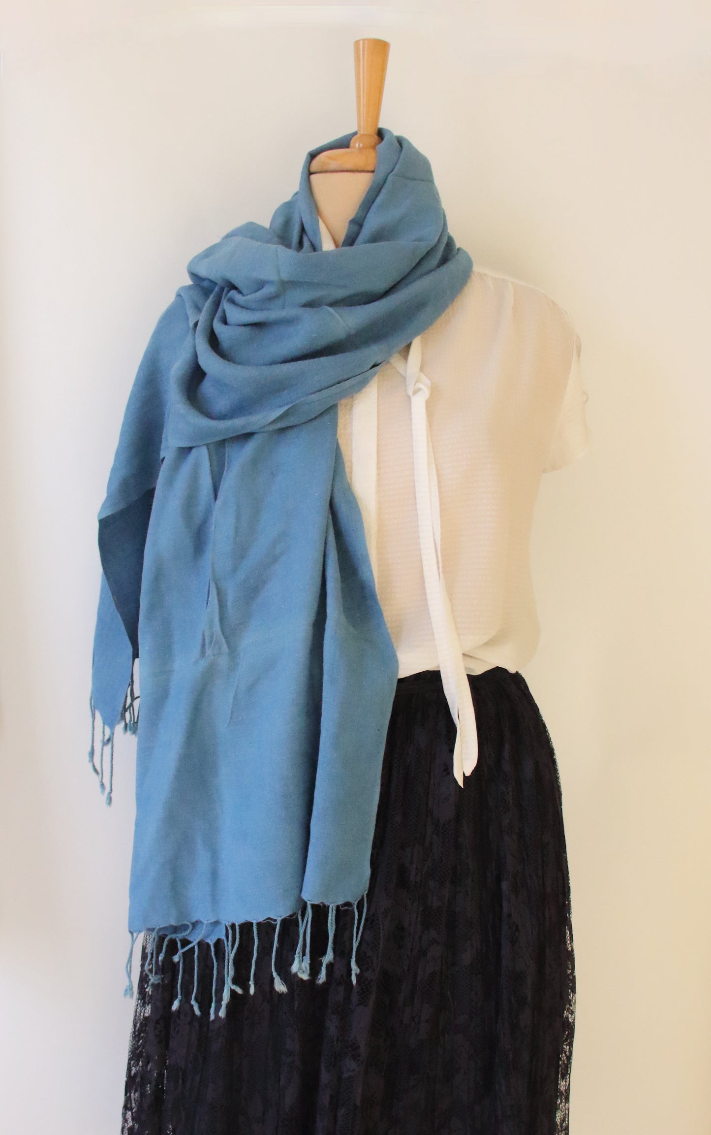 Eri Silk / Natural Dyed  Hand woven Muffler / Scarf from Assam