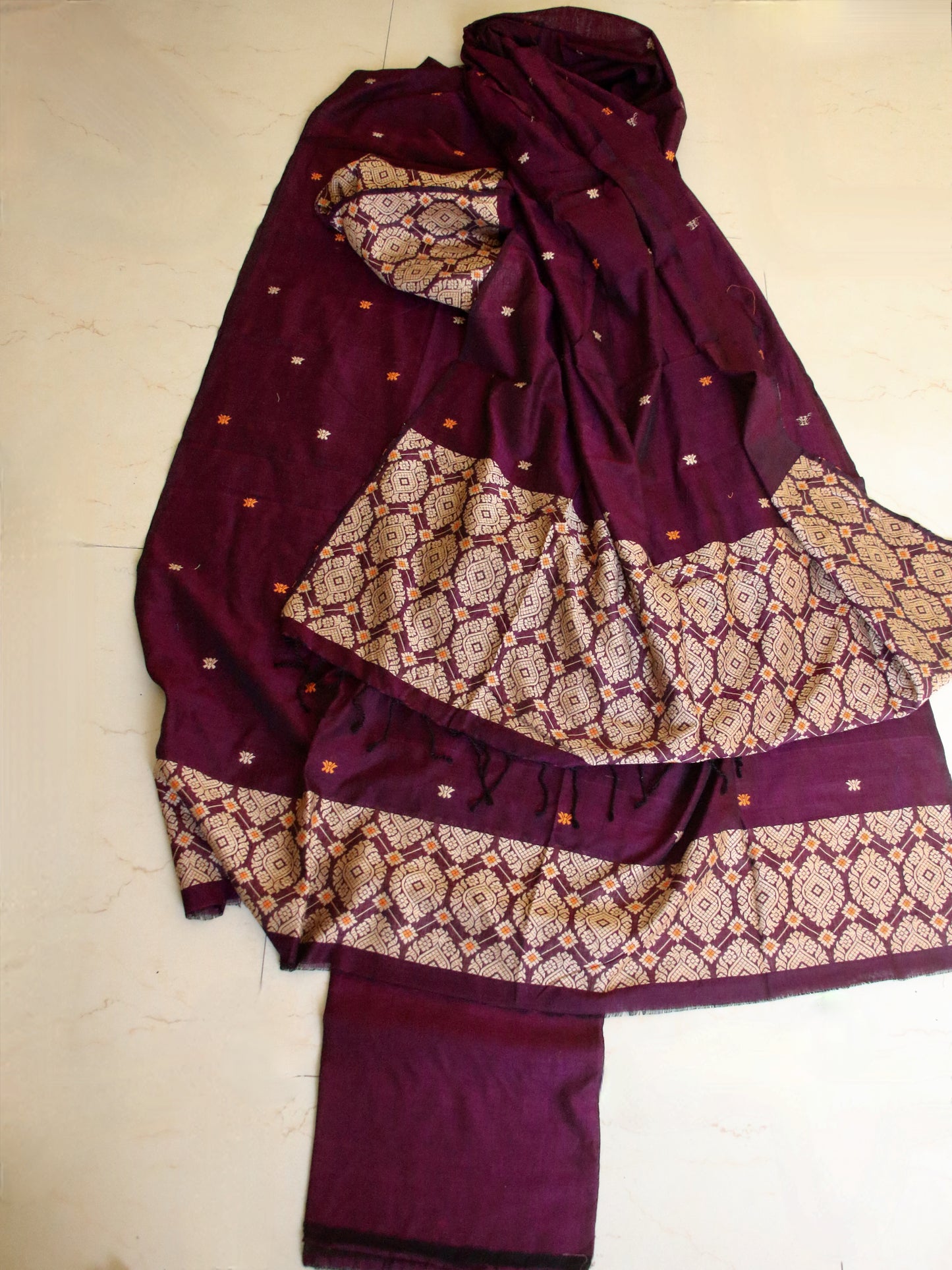 Unstitched Suit Set Cotton / Handloom product from Assam