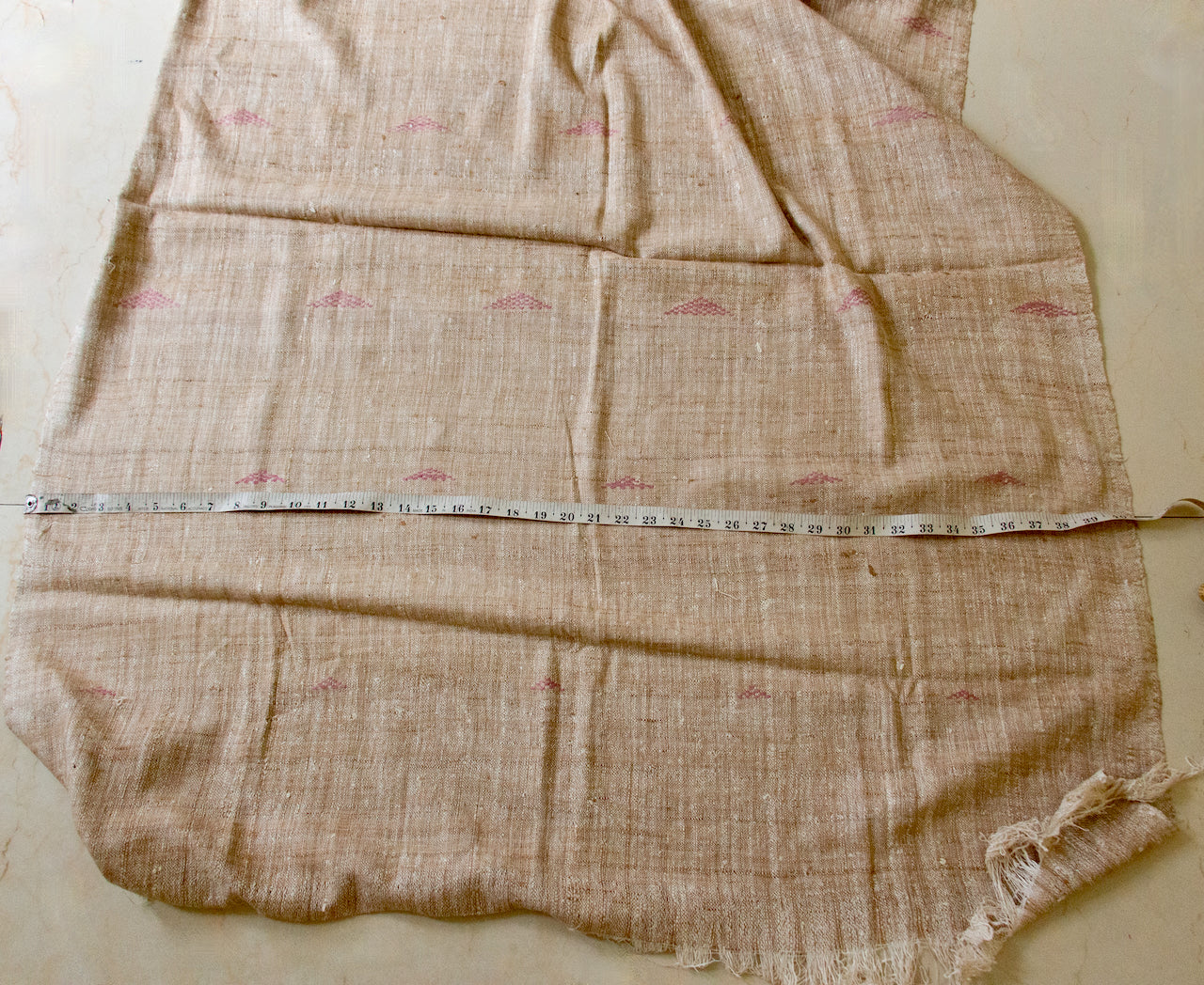 Natural Dyed HandSpun / Handwoven  Eri Silk Fabric by yard from Assam