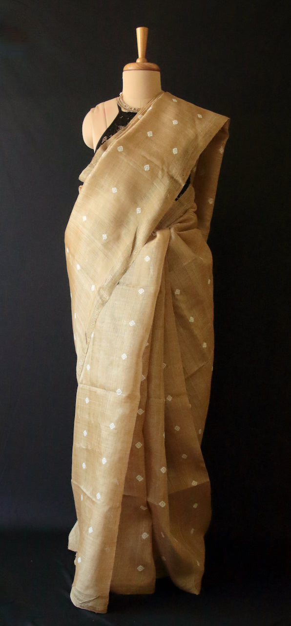 Muga Silk handloom Saree from Assam , India