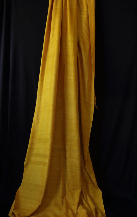 Handwoven Natural dyed Hundred percent Eri Silk / Made from Hand Spun Yarns from Assam / Width 50"