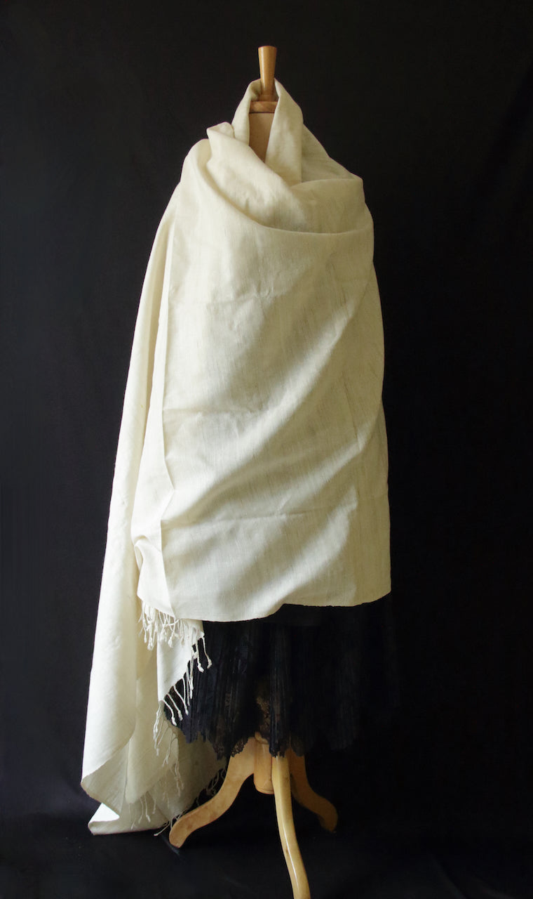 Handwoven Eri Silk / Oversized Silk Shawl from Assam