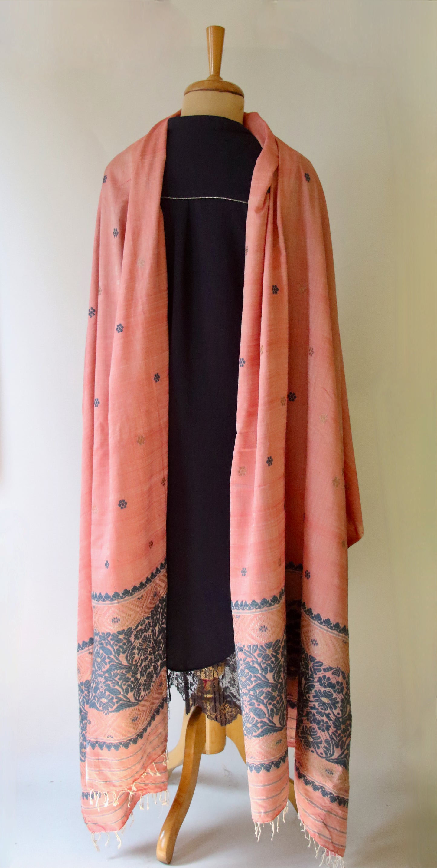 Handwoven Natural Dyed Eri Silk Dupatta / Wrap  from Assam