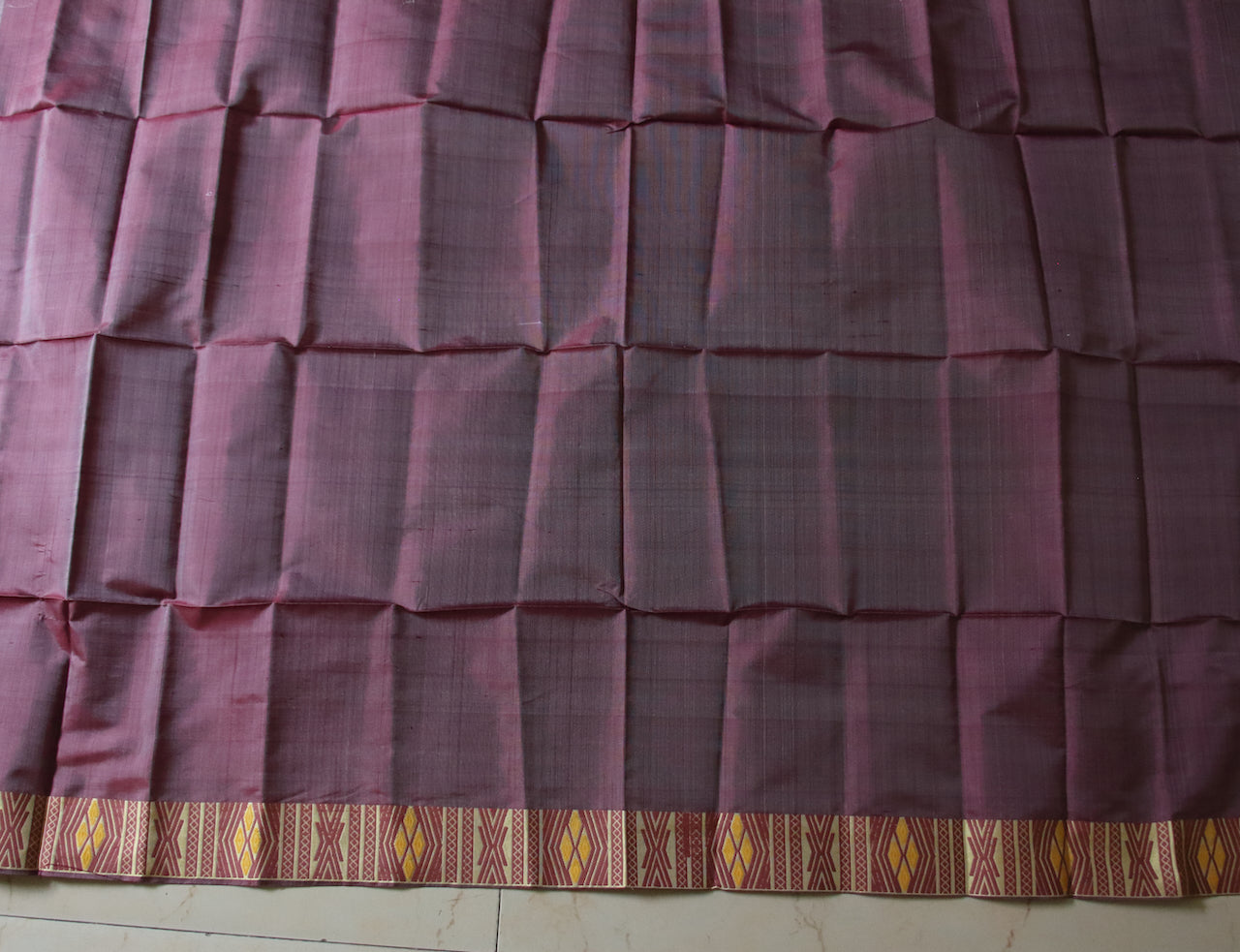 Soft Yellow Colour Handloom Mulberry Silk Saree from Assam