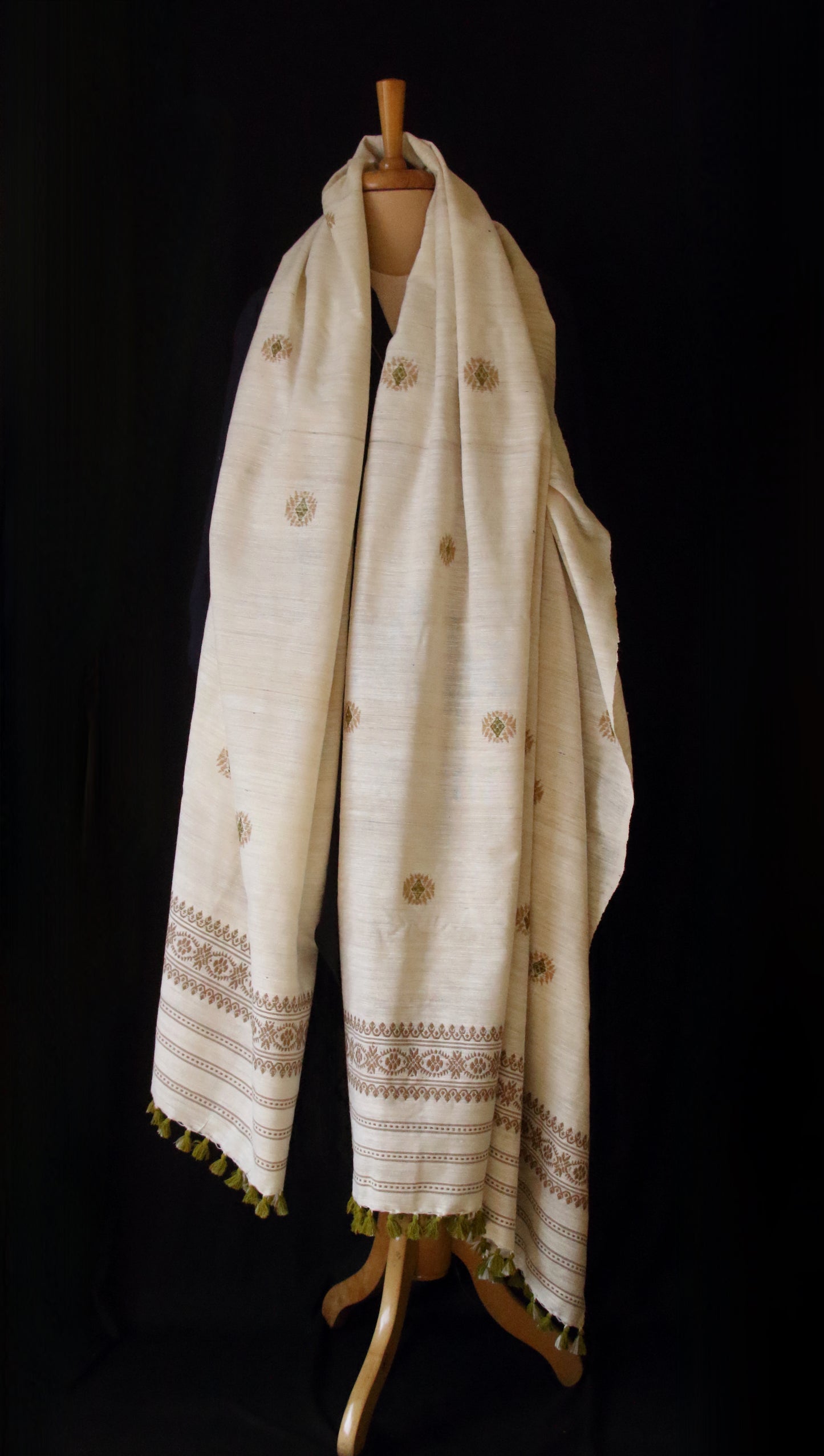 Handloom Hand Spun  Eri Silk Shawl from Assam