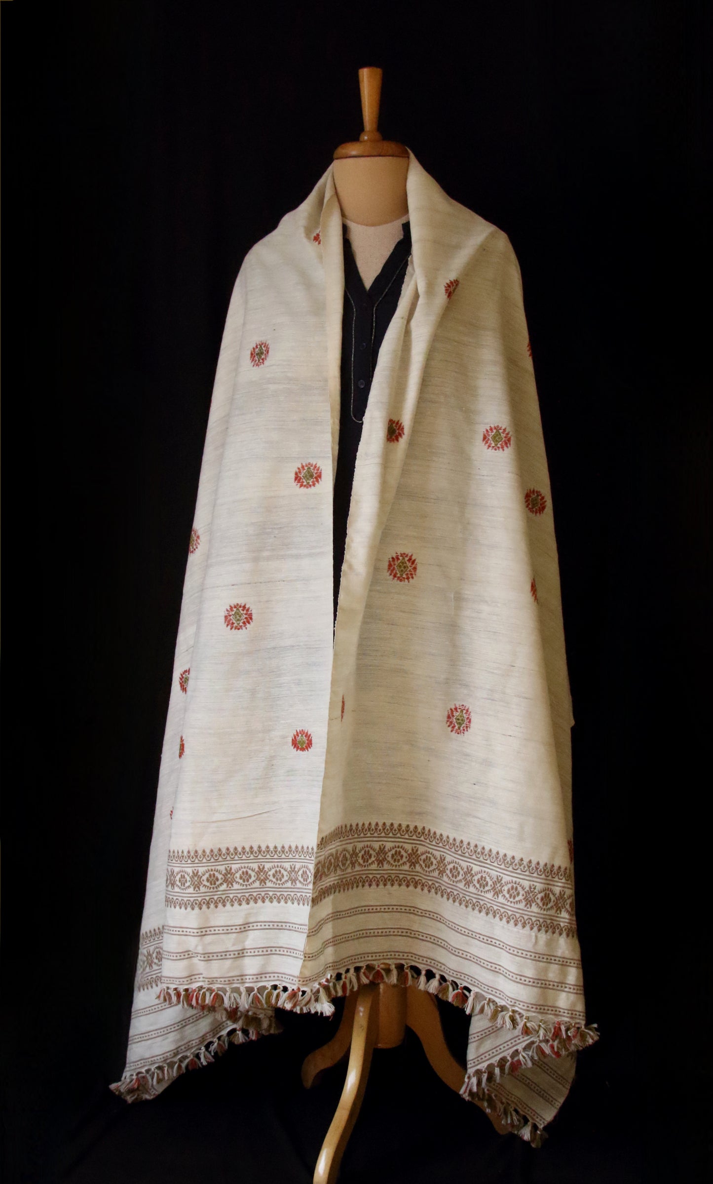 Handloom Hand Spun  Eri Silk Shawl from Assam