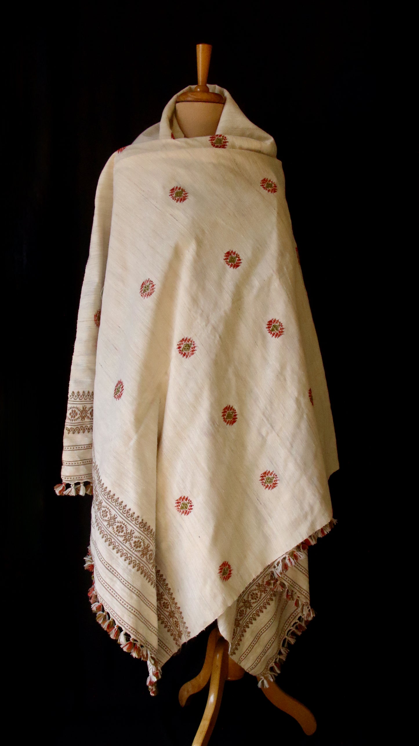 Handloom Hand Spun  Eri Silk Shawl from Assam